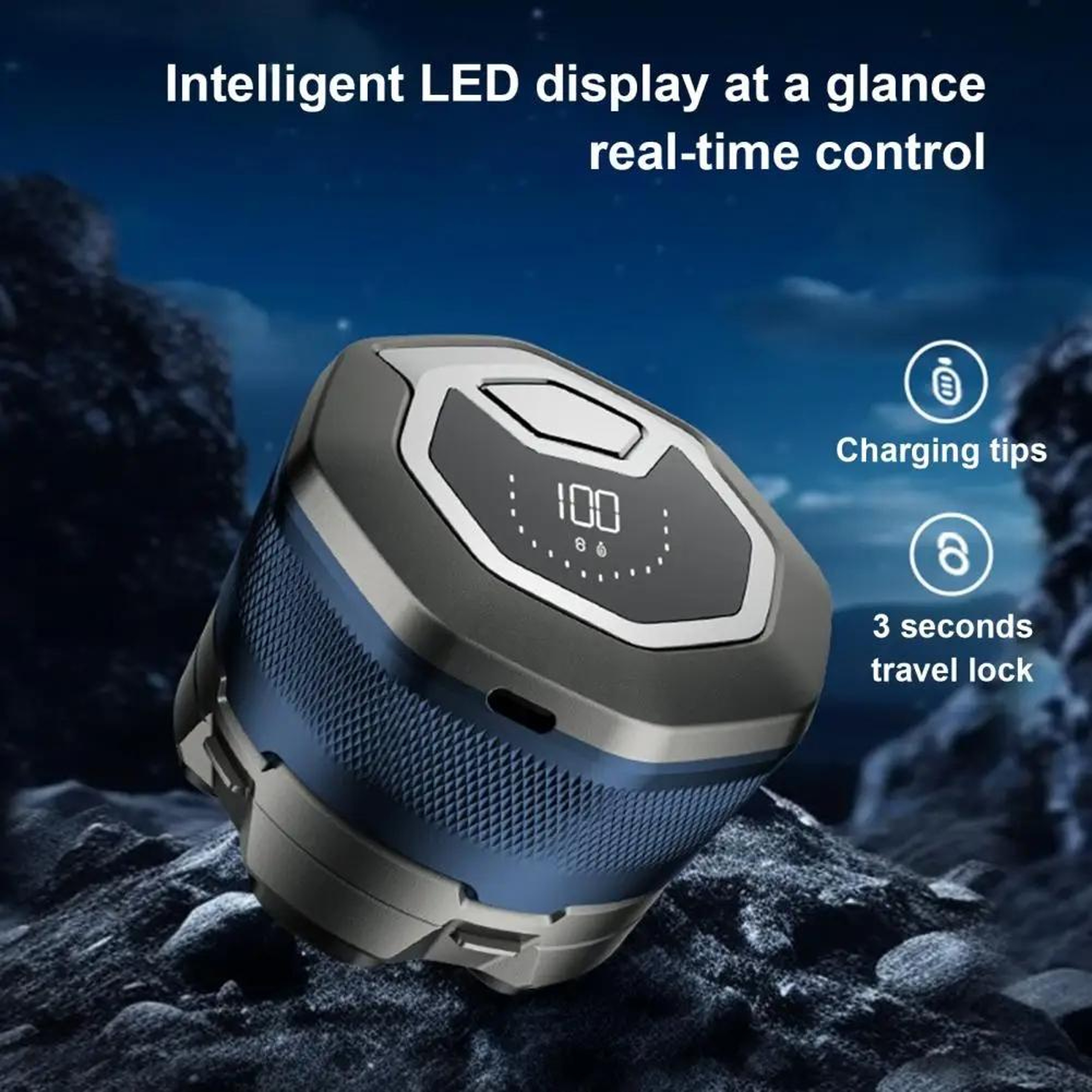 6 Blade Electric Shaver With Magnetic Head USB Rechargeable Waterproof Razor For Men 5