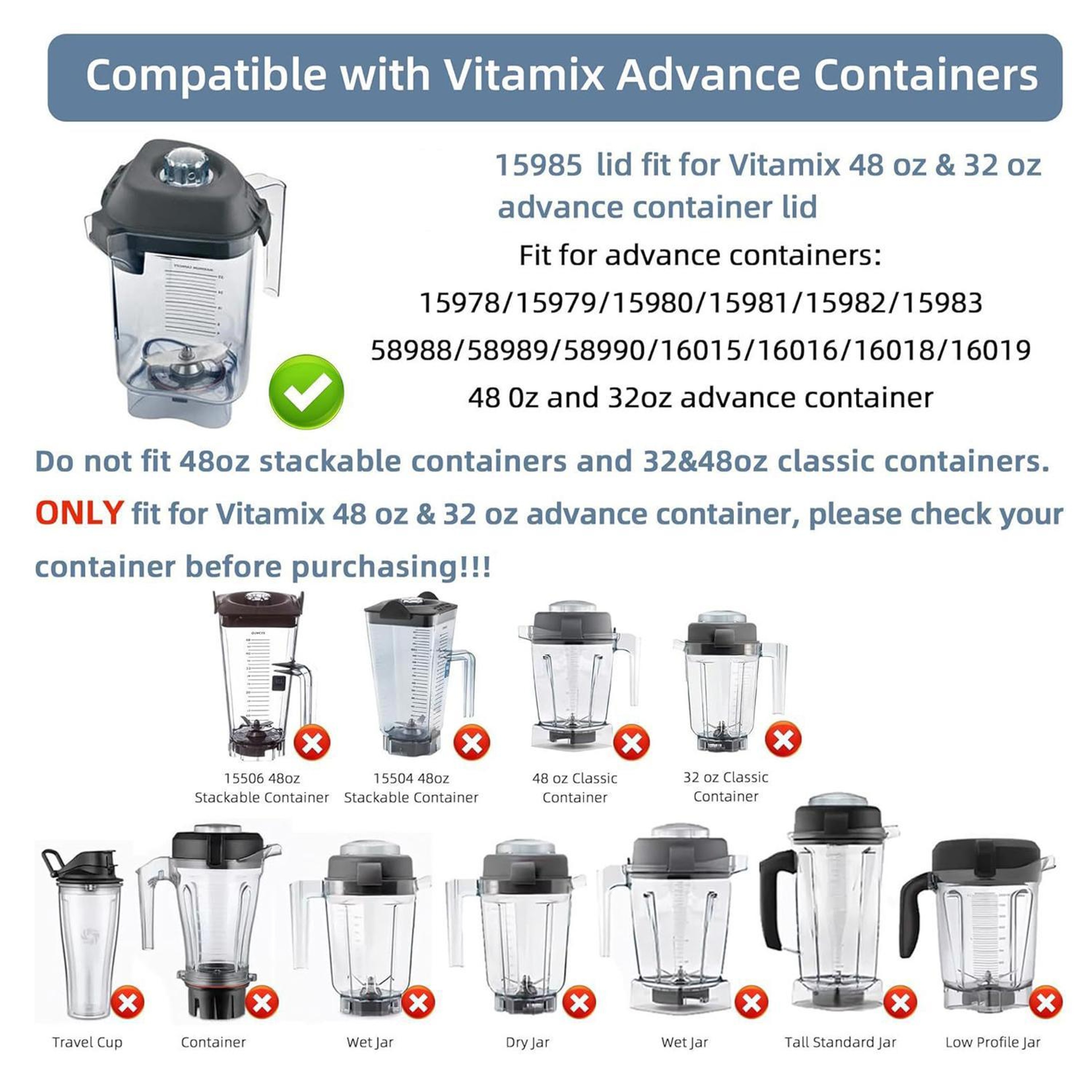 Premium Leak Proof Vitamix Advance Replacement Lid 3