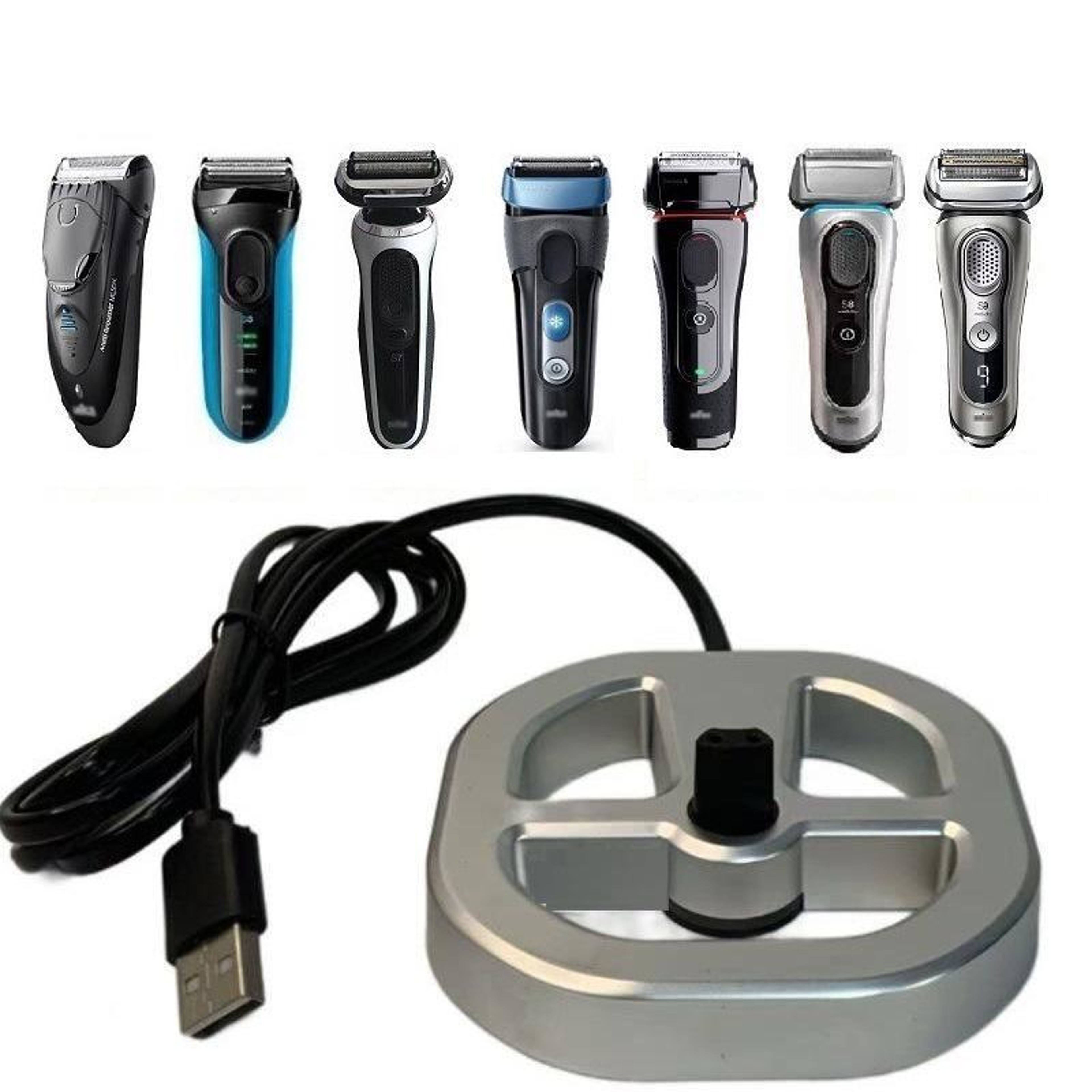 Universal USB Charging Base  Replacement Charger For Braun Series Shavers 0