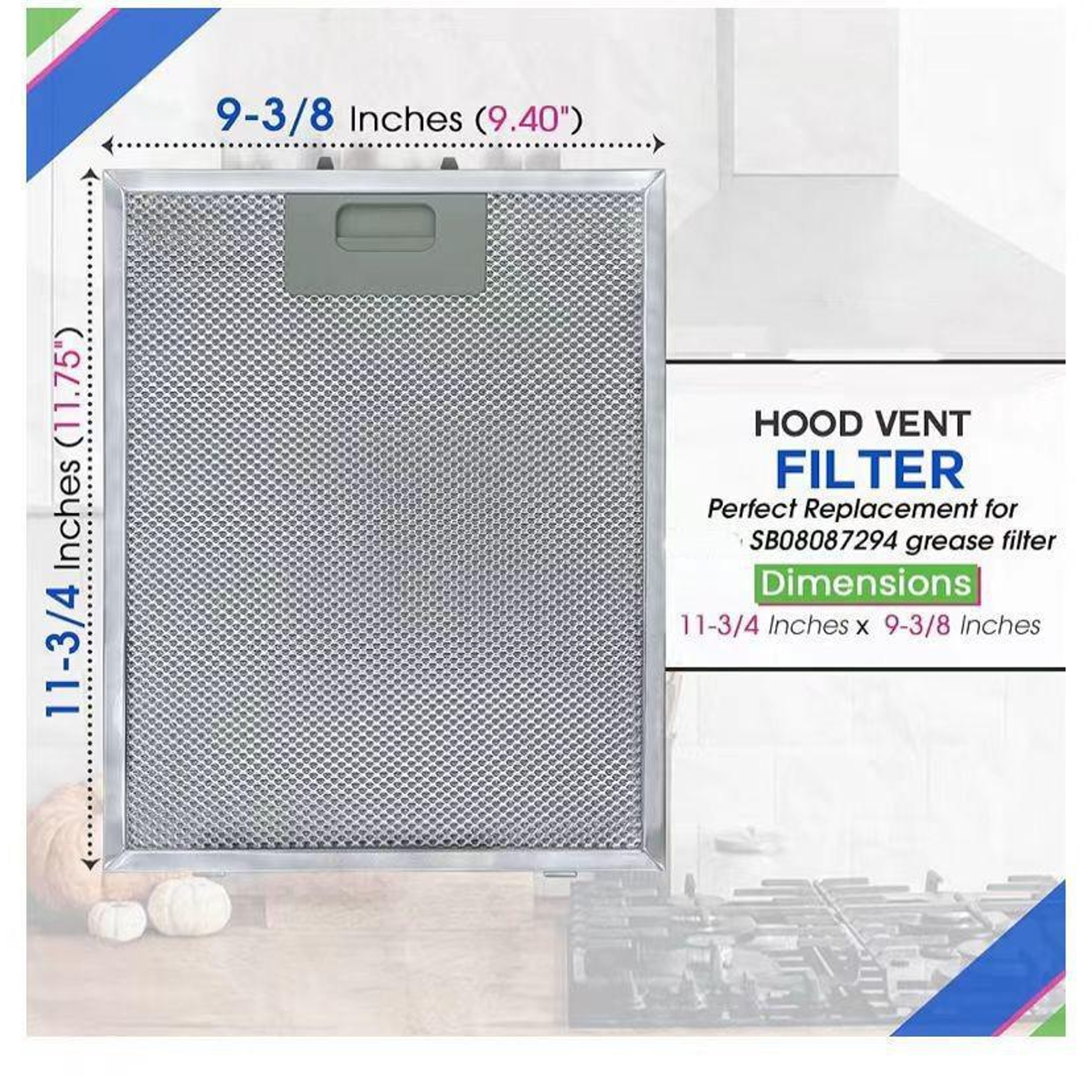 Broan Range Hood Filter Replacement Aluminum Grease Filters – view 3