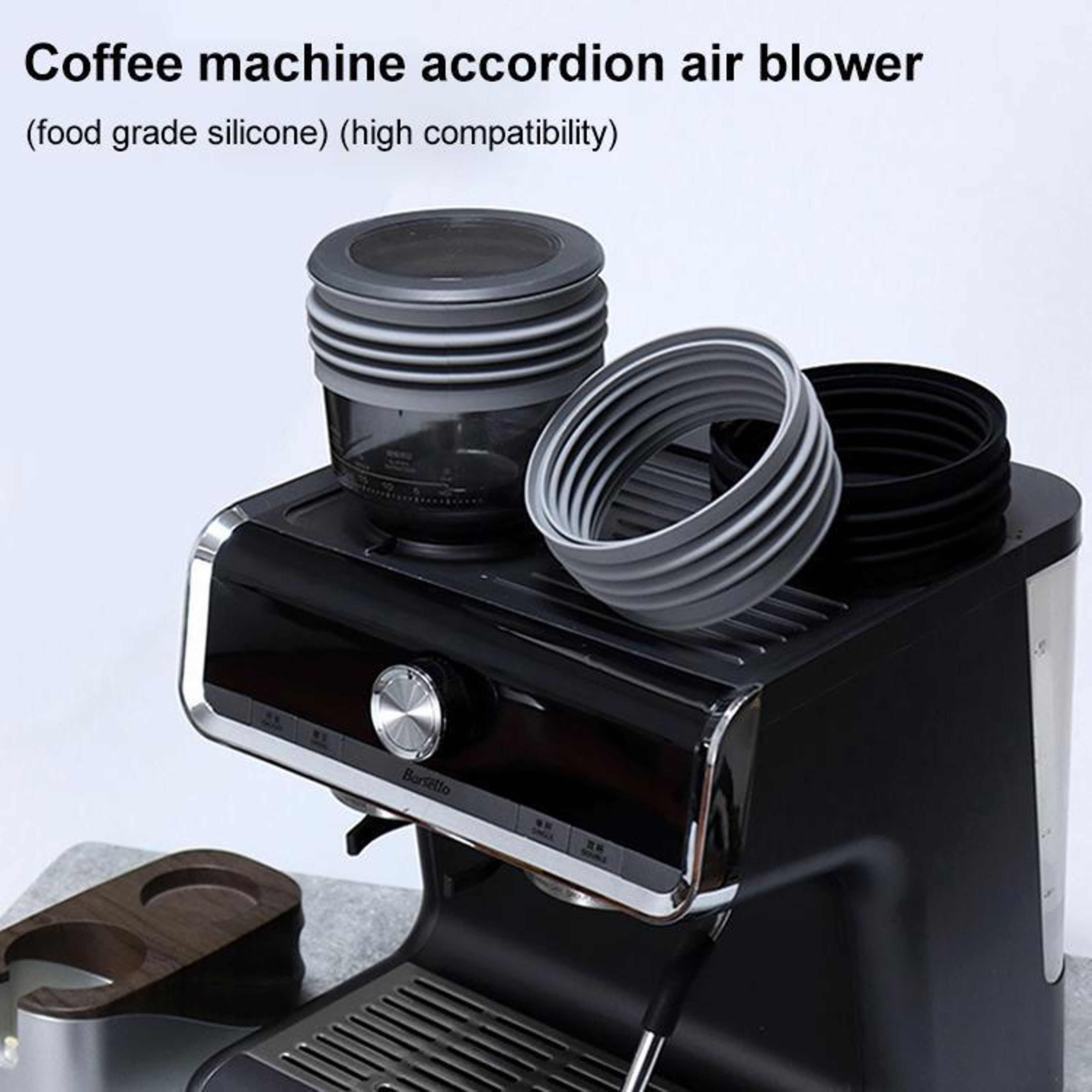 Silicone Hopper Bellows Air Blower for Coffee Grinder Cleaning – view 2