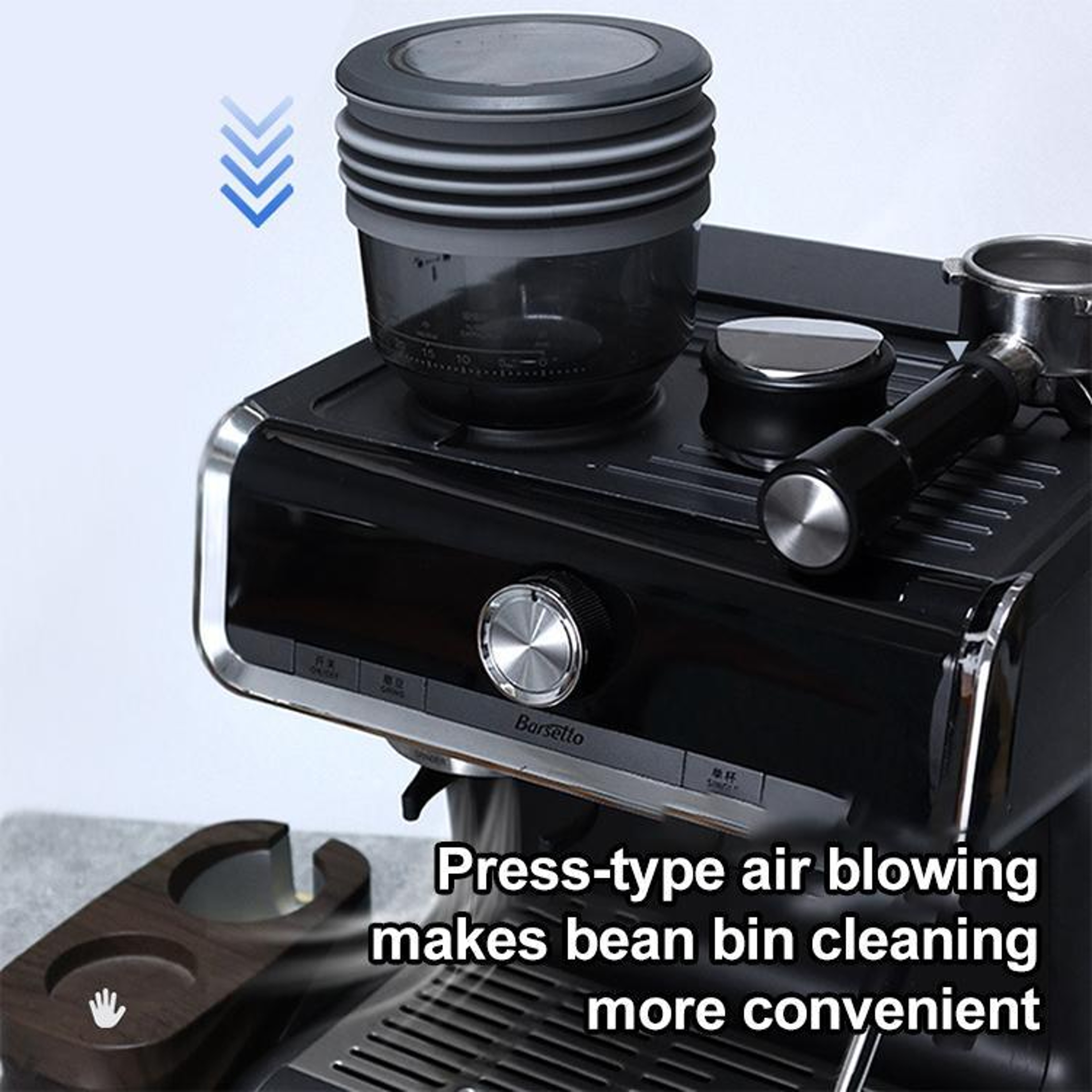Silicone Hopper Bellows Air Blower for Coffee Grinder Cleaning – view 3