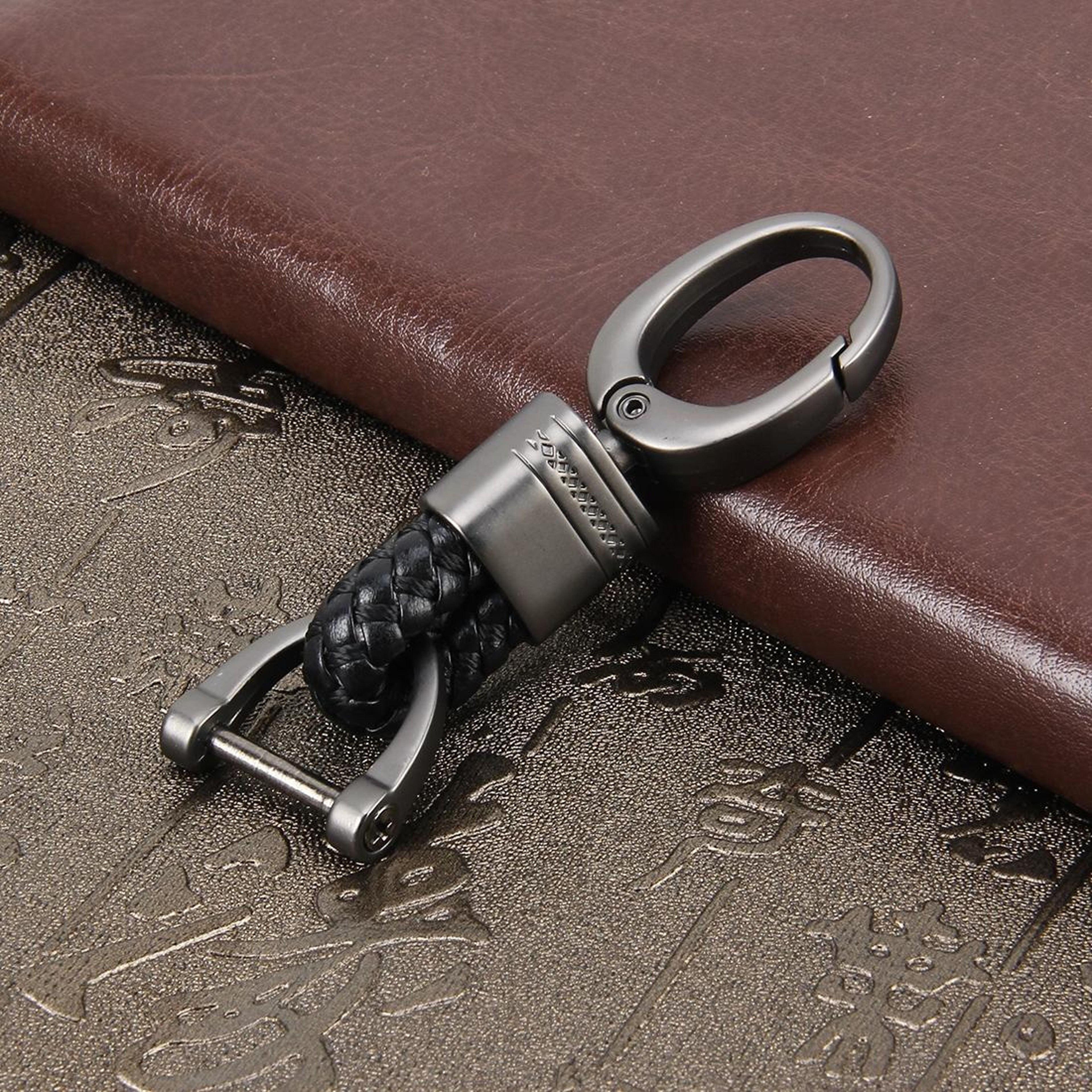 Braided Metal Key Chain With Belt Loop Durable Car Key Holder For Everyday Carry 6
