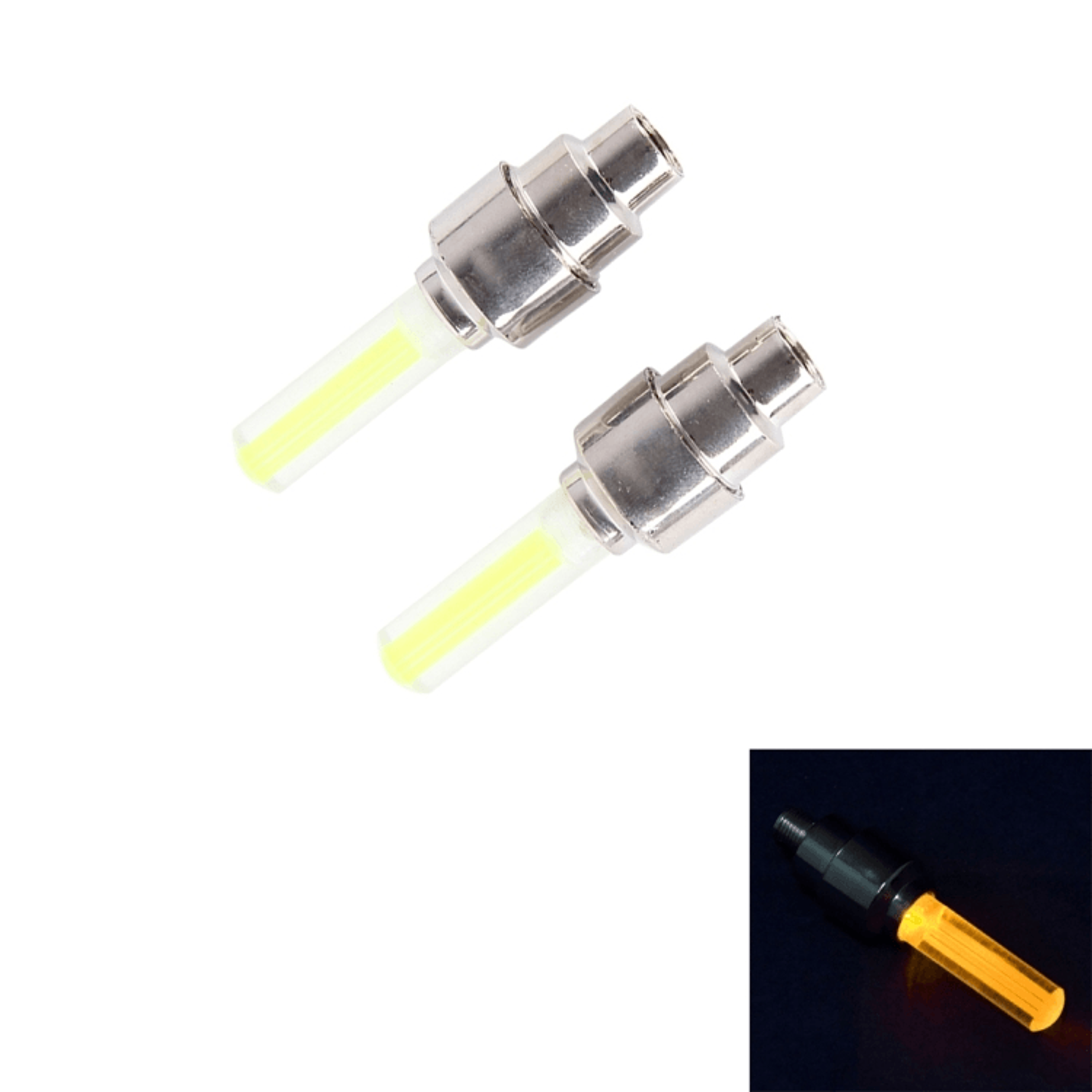 LED Tire Valve Lights For Cars Bikes  Motorcycles Night Safety Wheel Lights 8