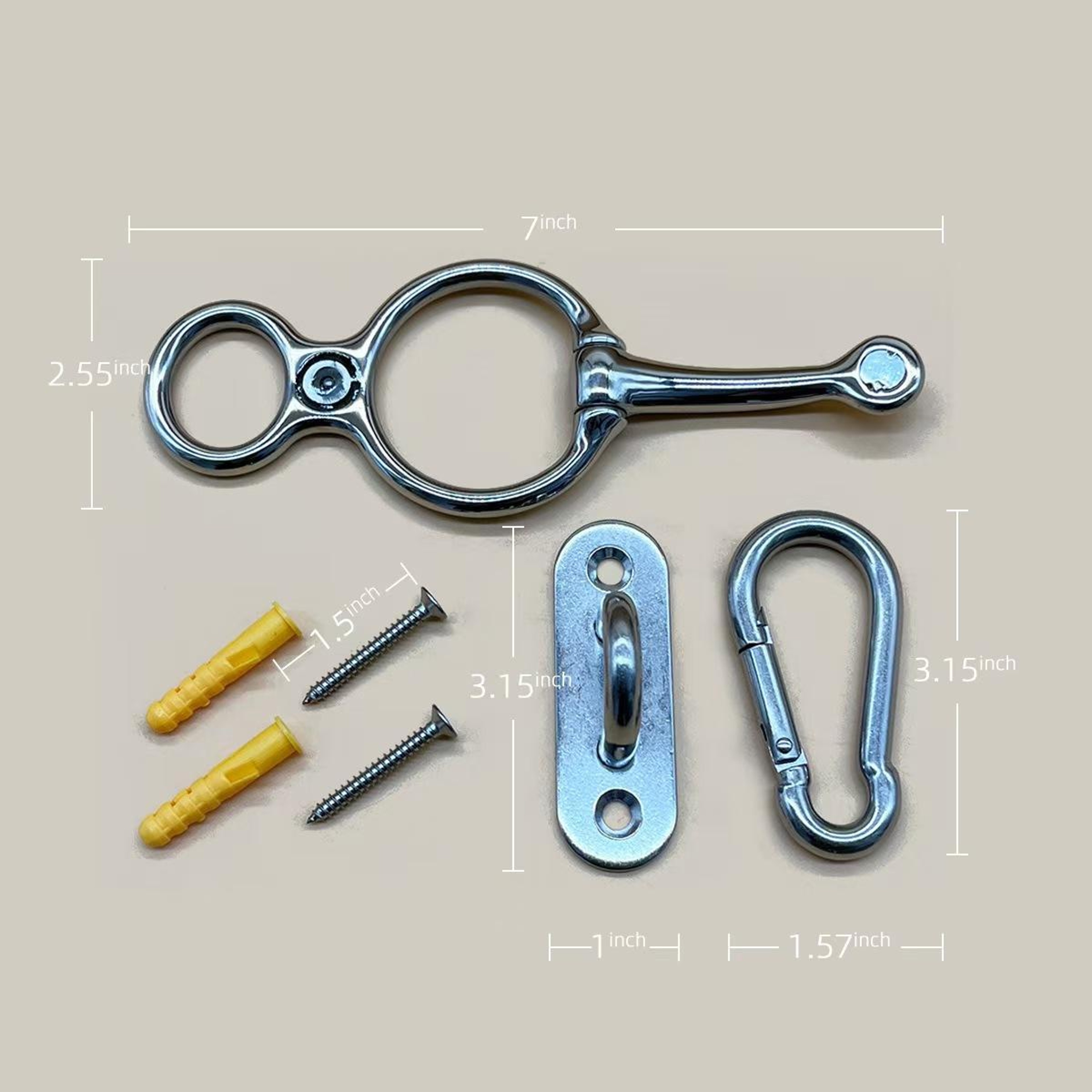 Durable Stainless Steel Horse Tether Clips Stable Rope Set – view 5