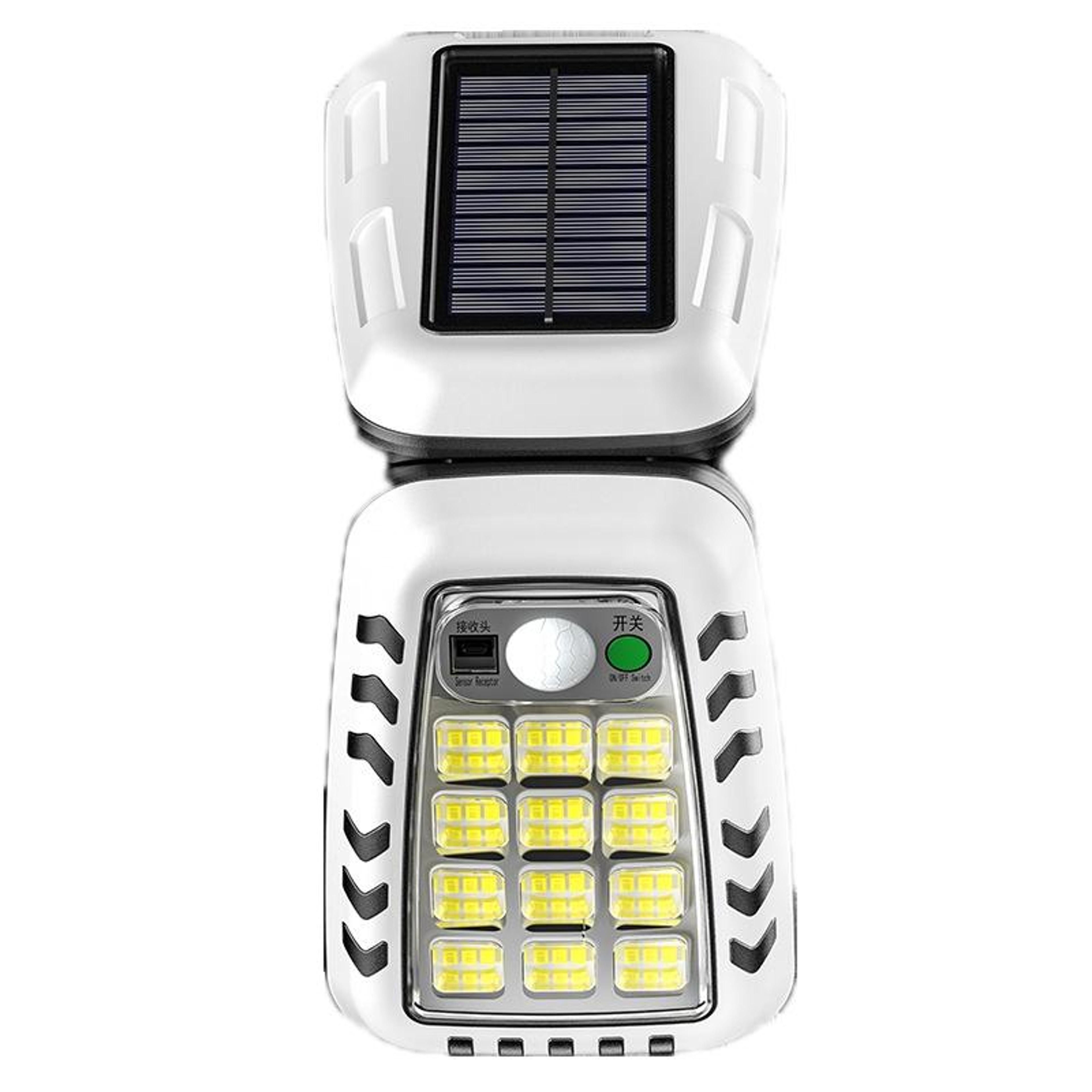 Solar Motion Sensor Street Light With Remote Control For Garden Garage  Outdoor Security 8