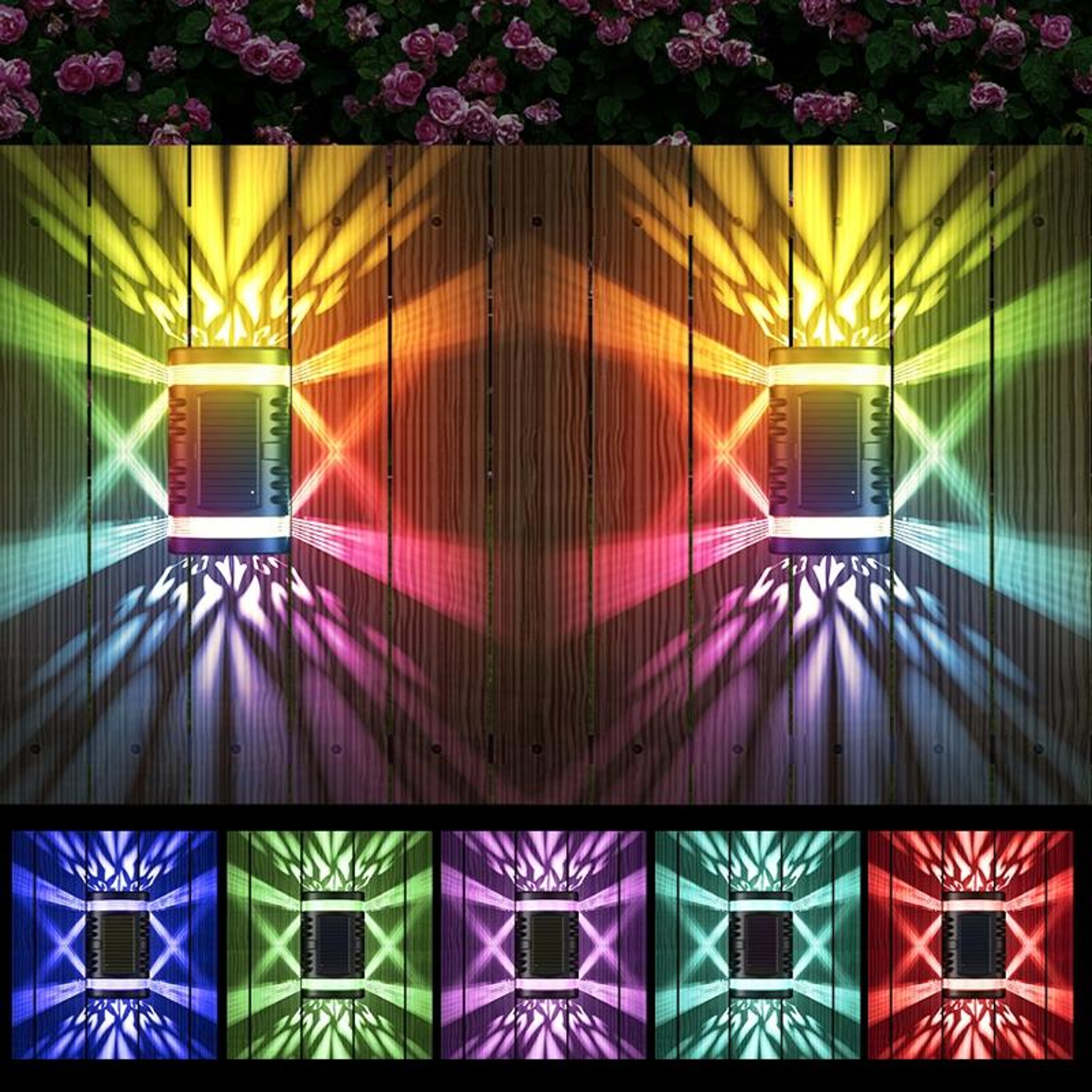 SolarGlow IP65 Outdoor Solar Wall Light With Automatic Sensor For Garden  Patio 8