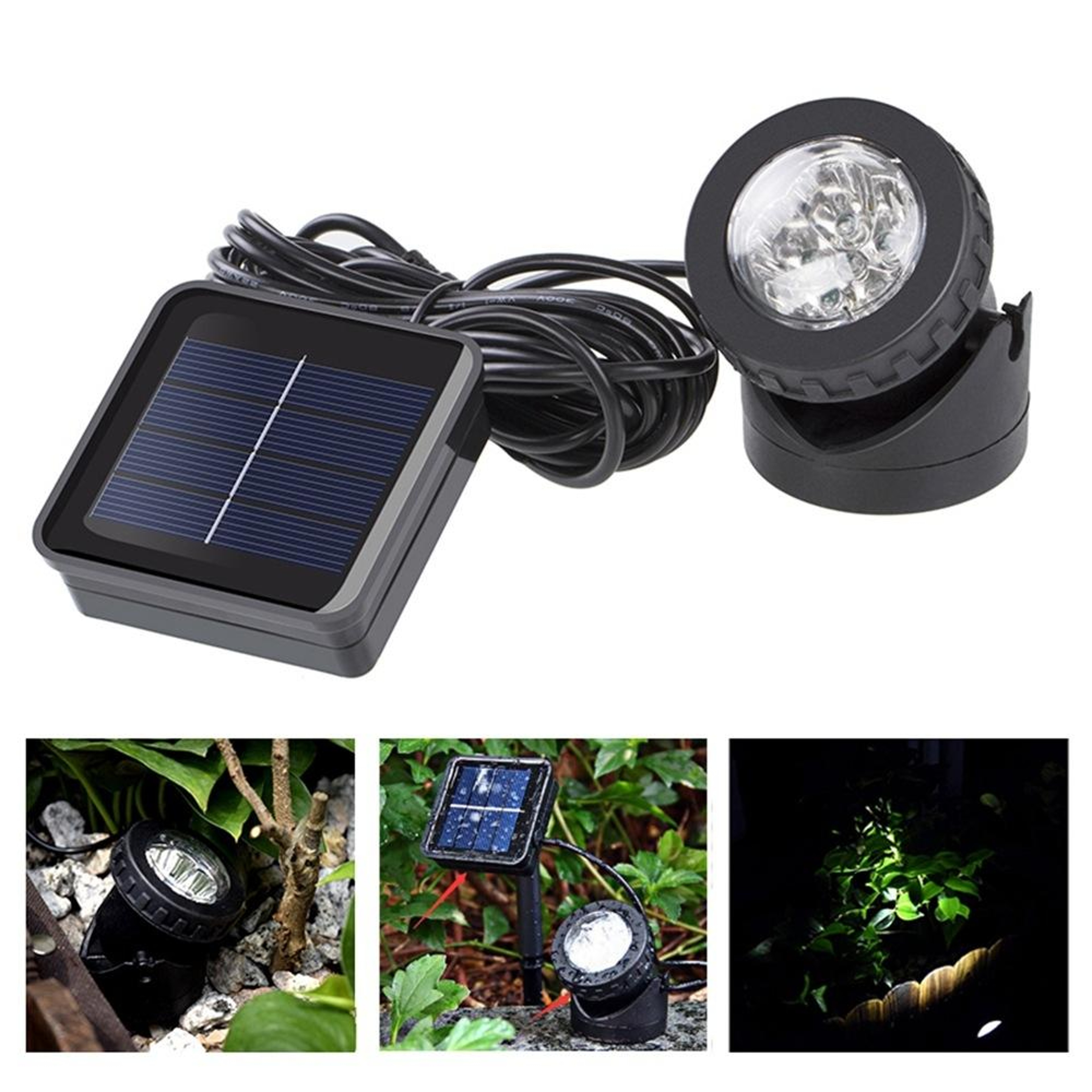 SolarGlow IP65 Pool  Garden Spotlight With Waterproof LED Landscape Lighting 5