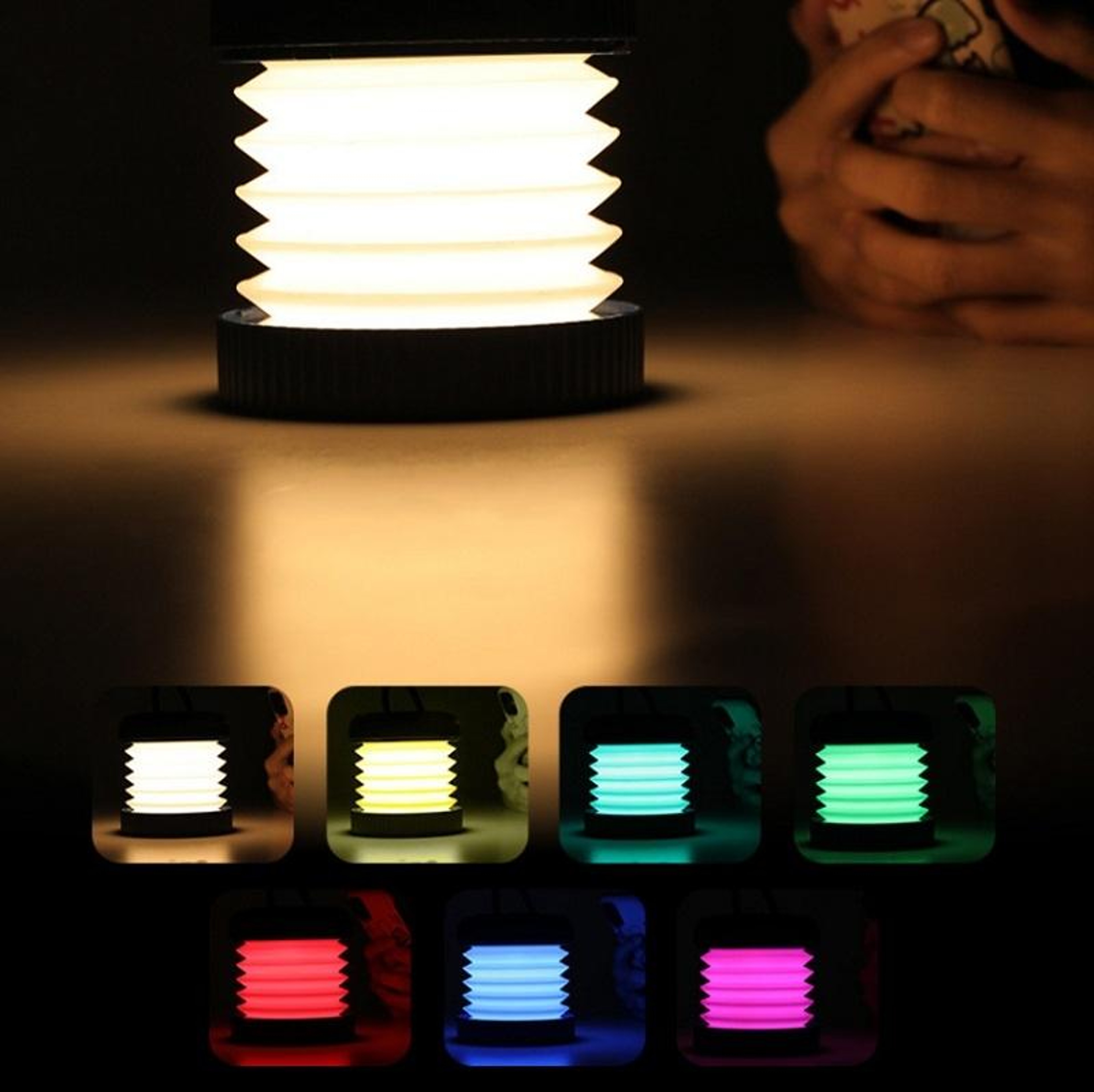 FoldLite Magnetic Camping Lantern With SOS Emergency Light  USBC Rechargeable Foldable Design 8