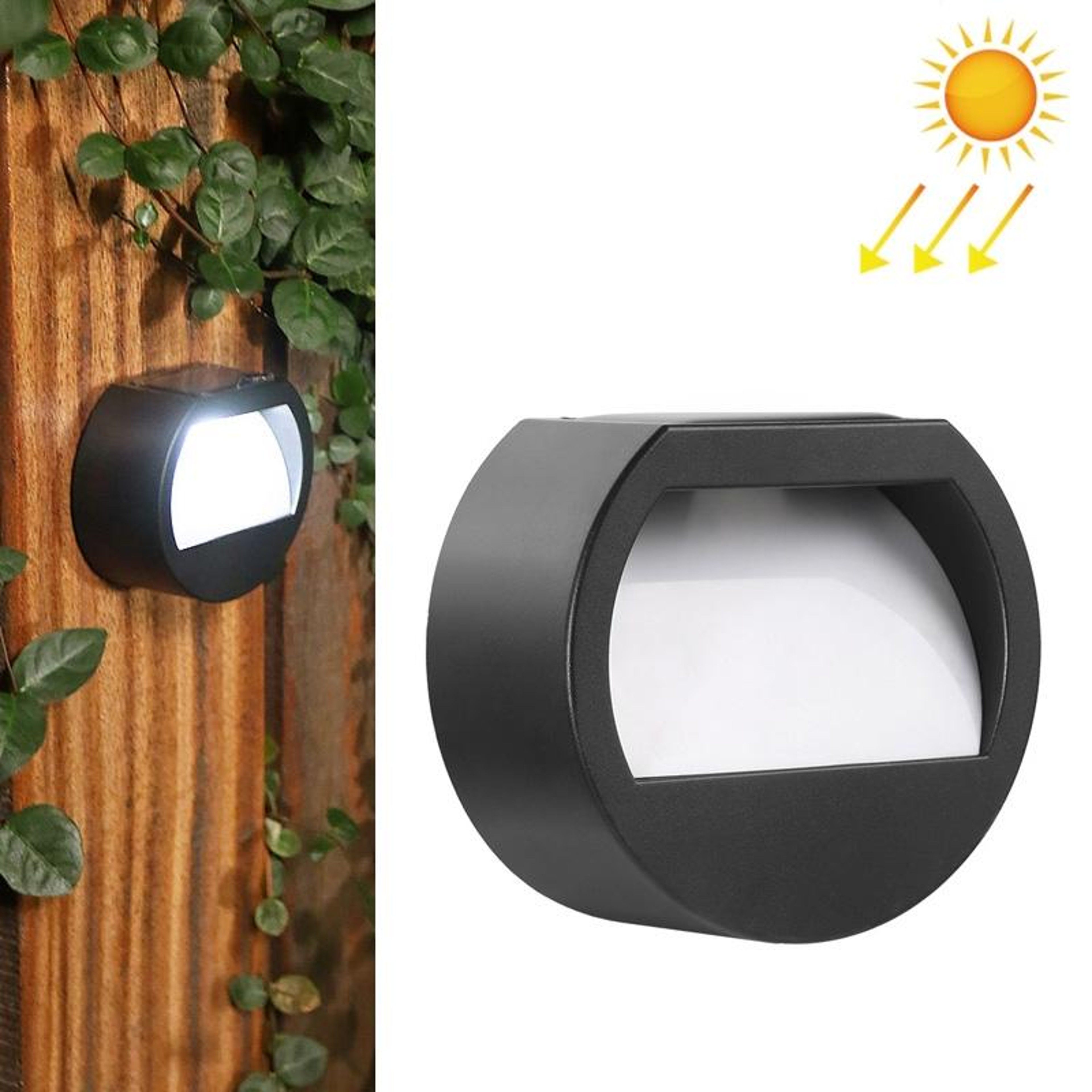 SolarGlow IP65 Solar Stair Lights Outdoor LED Wall Lamp For Garden Paths  Steps 8