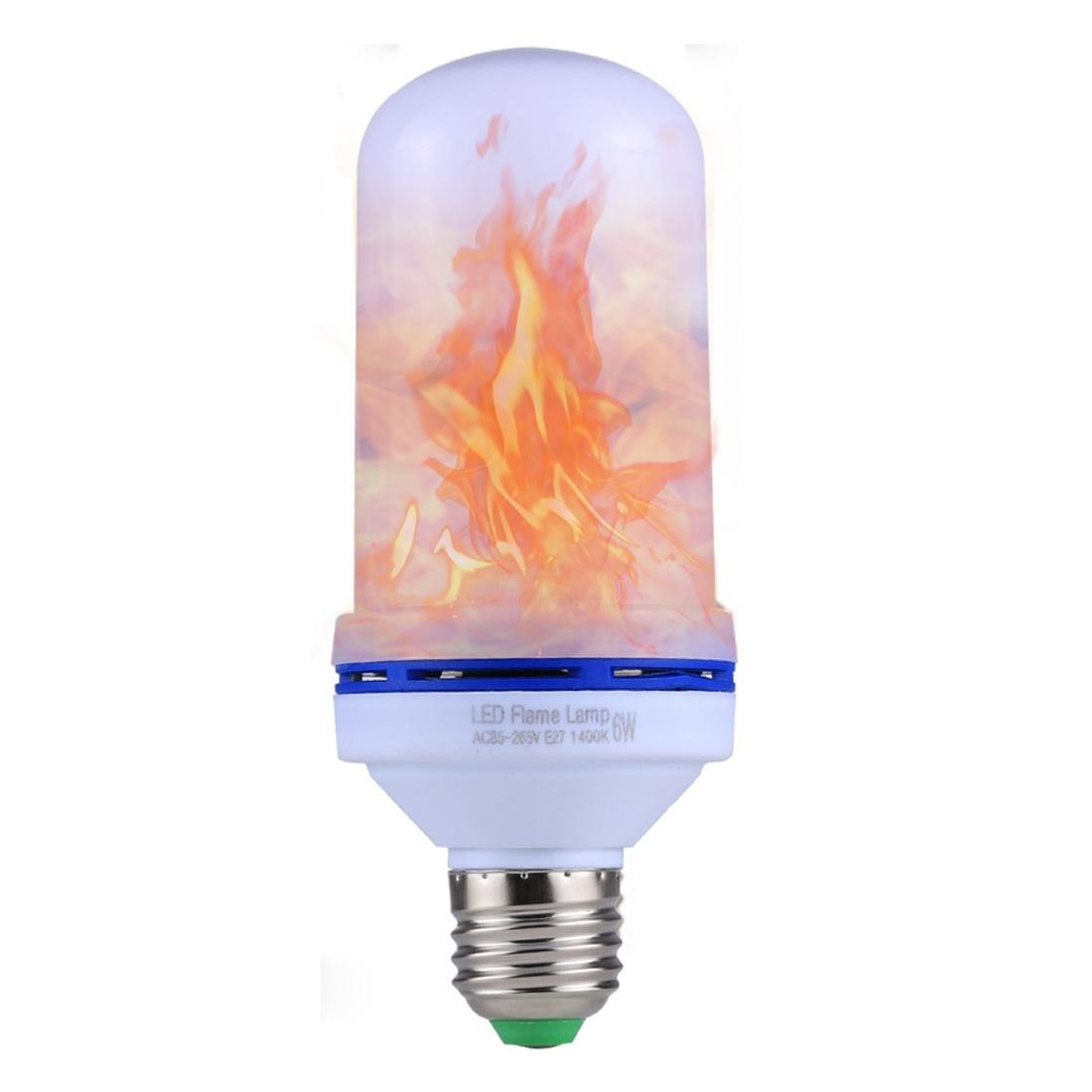 3 Mode LED Flame Light Bulb 6W Flickering Fire Effect Lamp For Home  Party Decor 0
