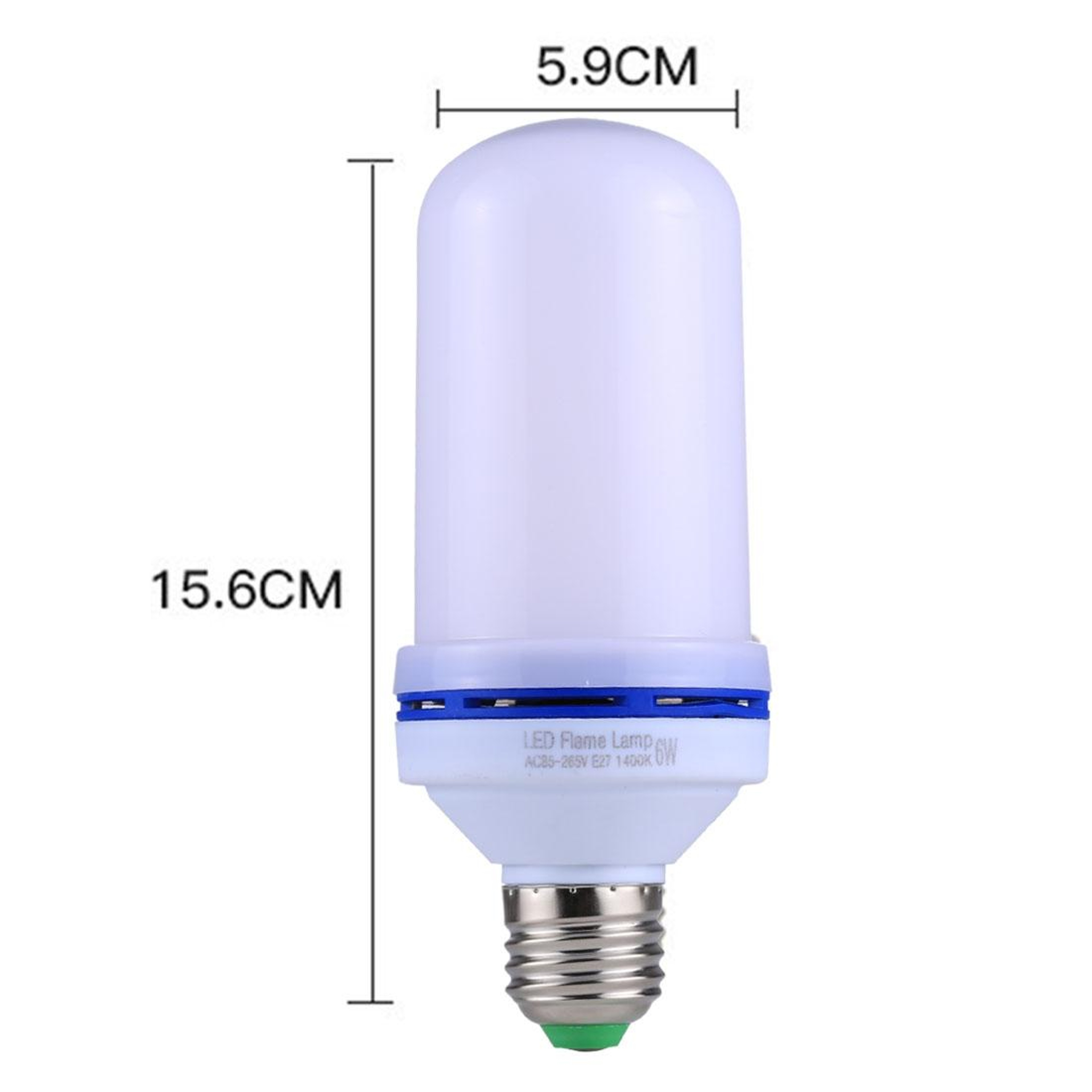 3 Mode LED Flame Light Bulb 6W Flickering Fire Effect Lamp For Home  Party Decor 6