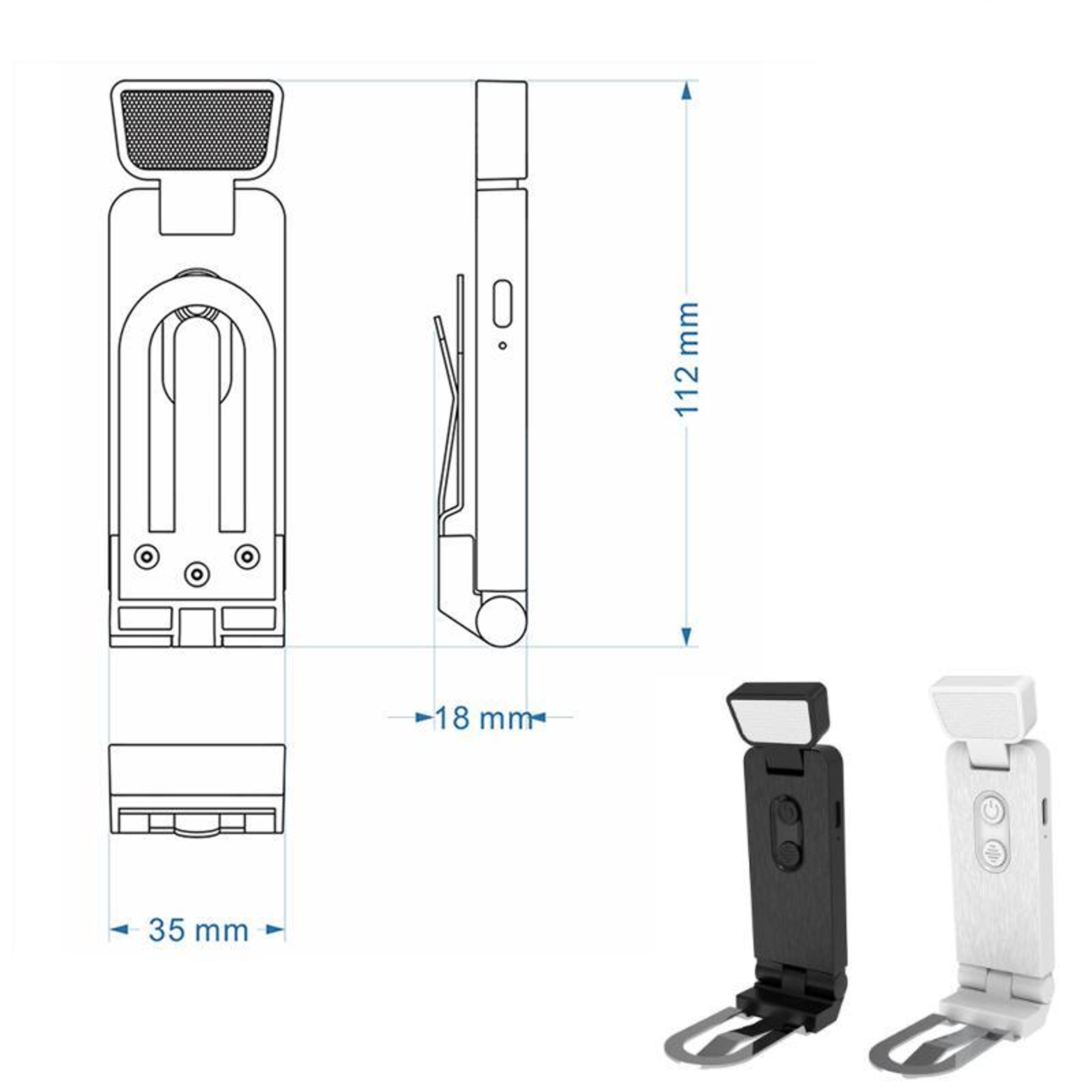 Portable USB Bookmark Reading Lamp Clip On LED Book Light With Eye Protection  Adjustable Brightnes 7