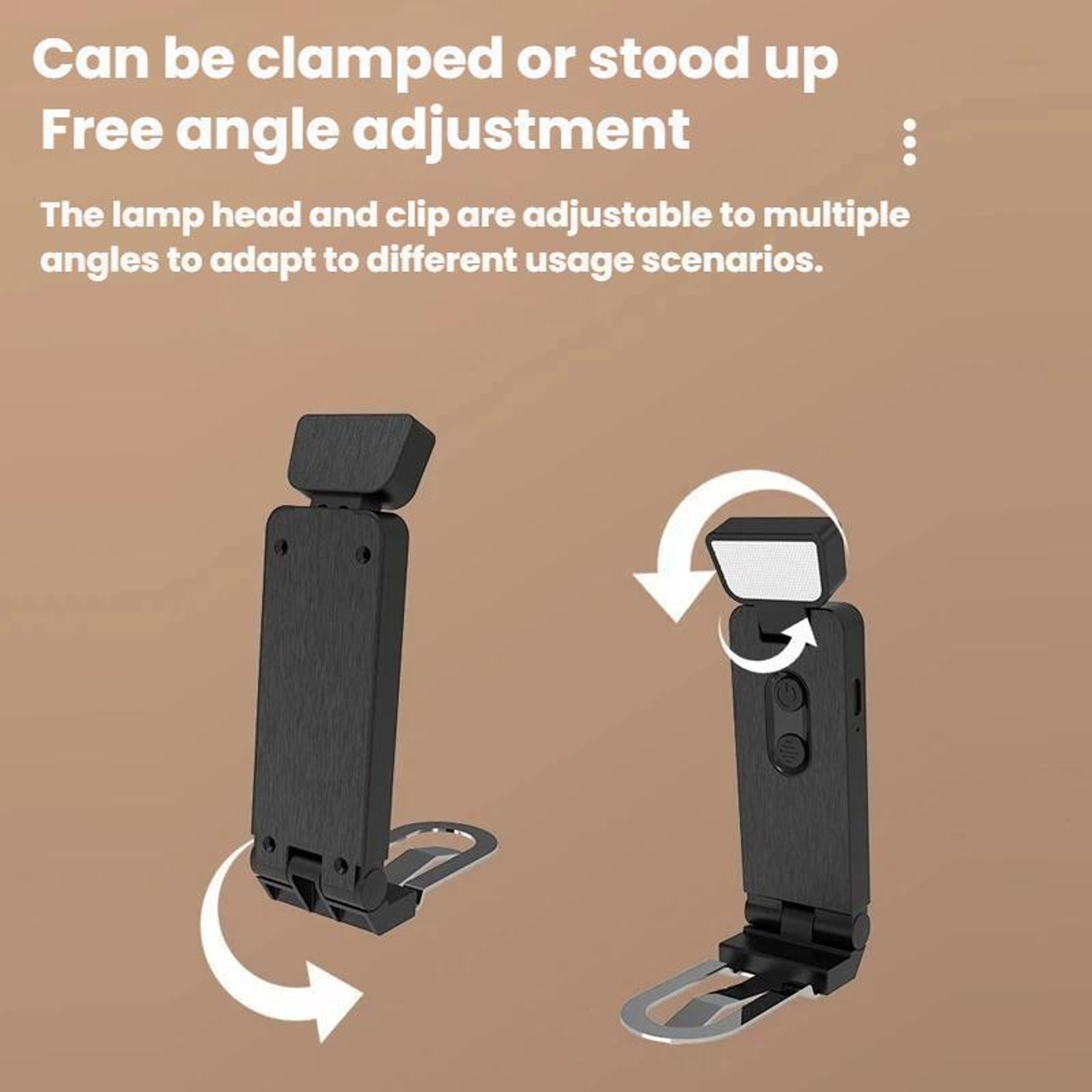 Portable USB Bookmark Reading Lamp Clip On LED Book Light With Eye Protection  Adjustable Brightnes 2