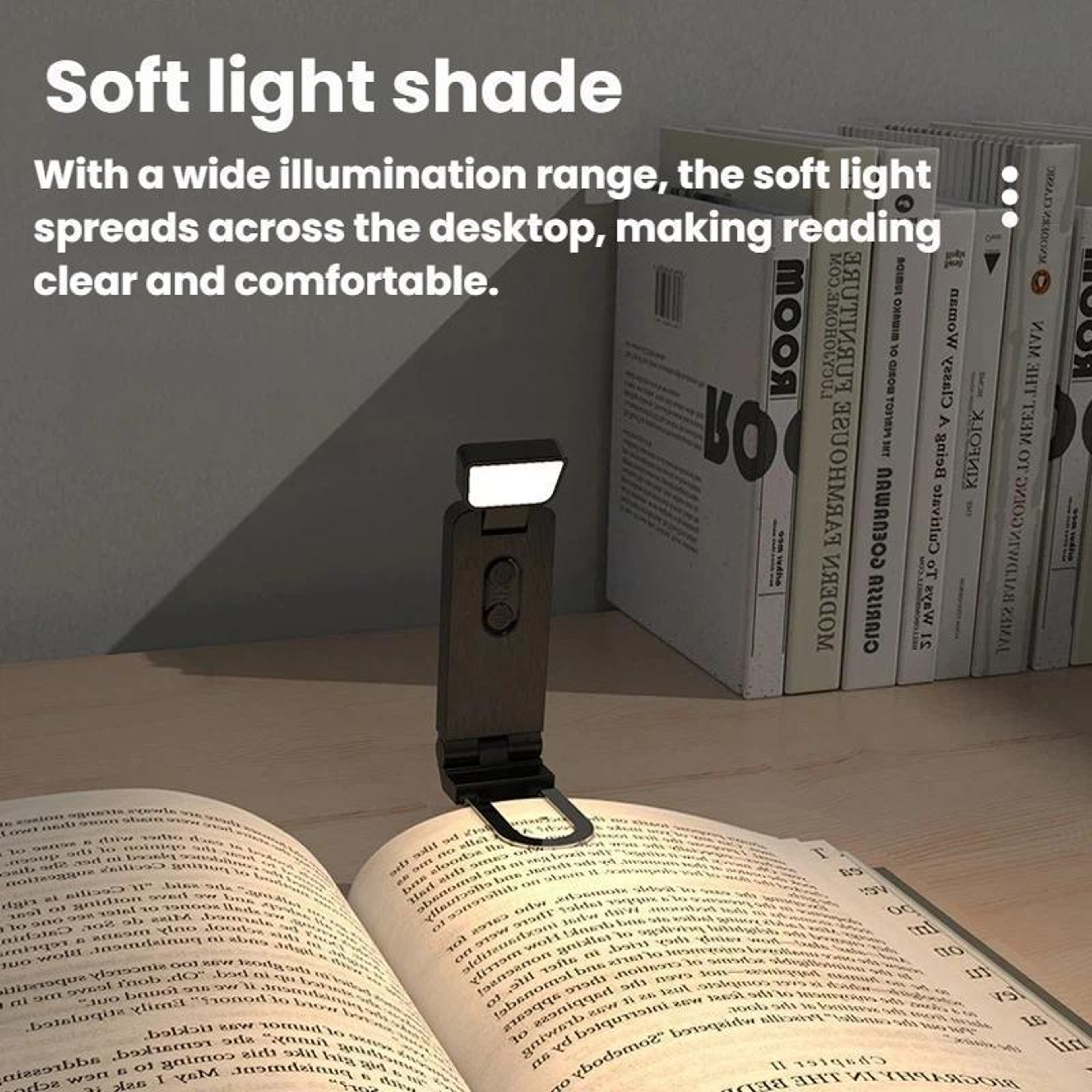 Portable USB Bookmark Reading Lamp Clip On LED Book Light With Eye Protection  Adjustable Brightnes 4