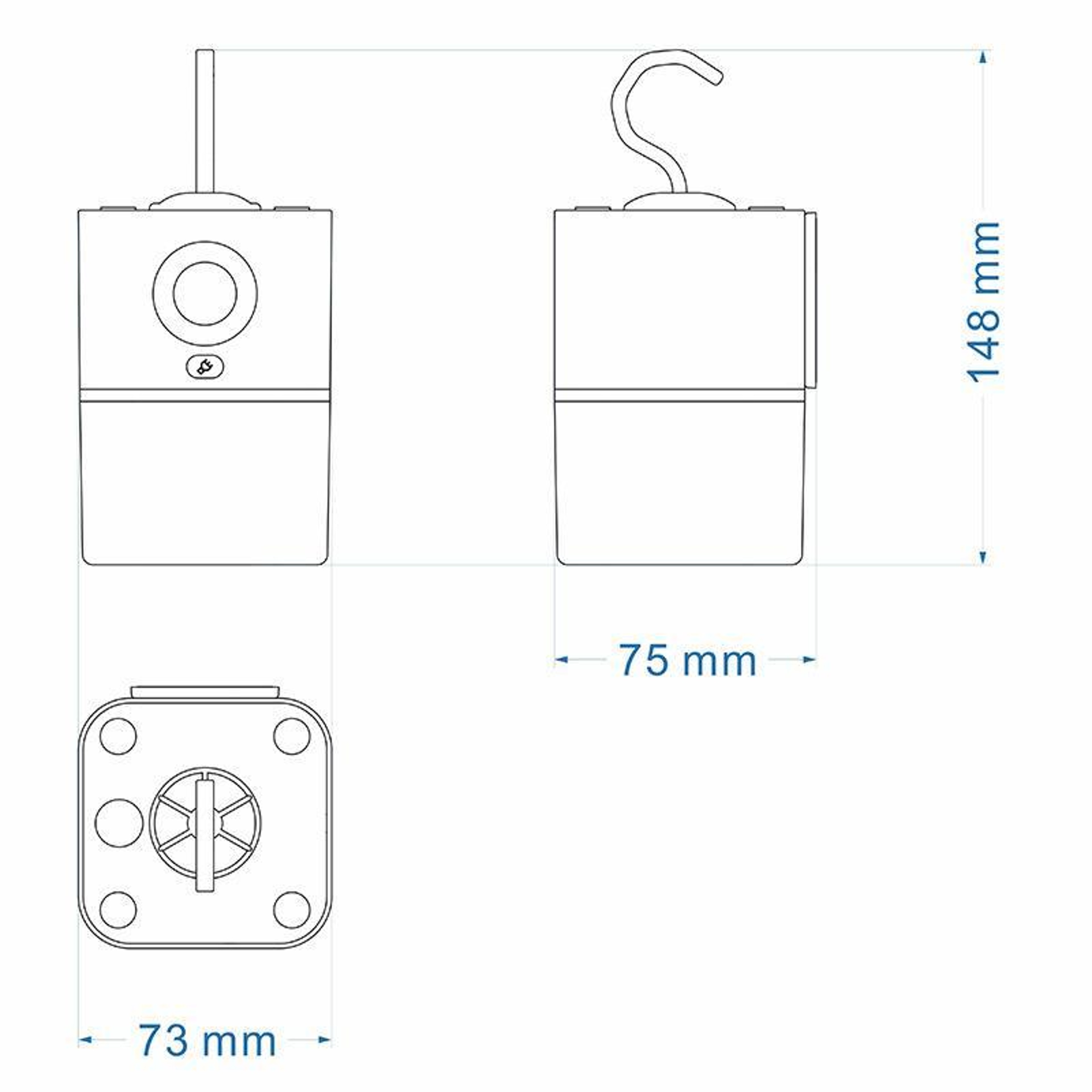 Rechargeable Motion Sensor Camping Night Light With Hanging Hook  Adjustable Brightness 3