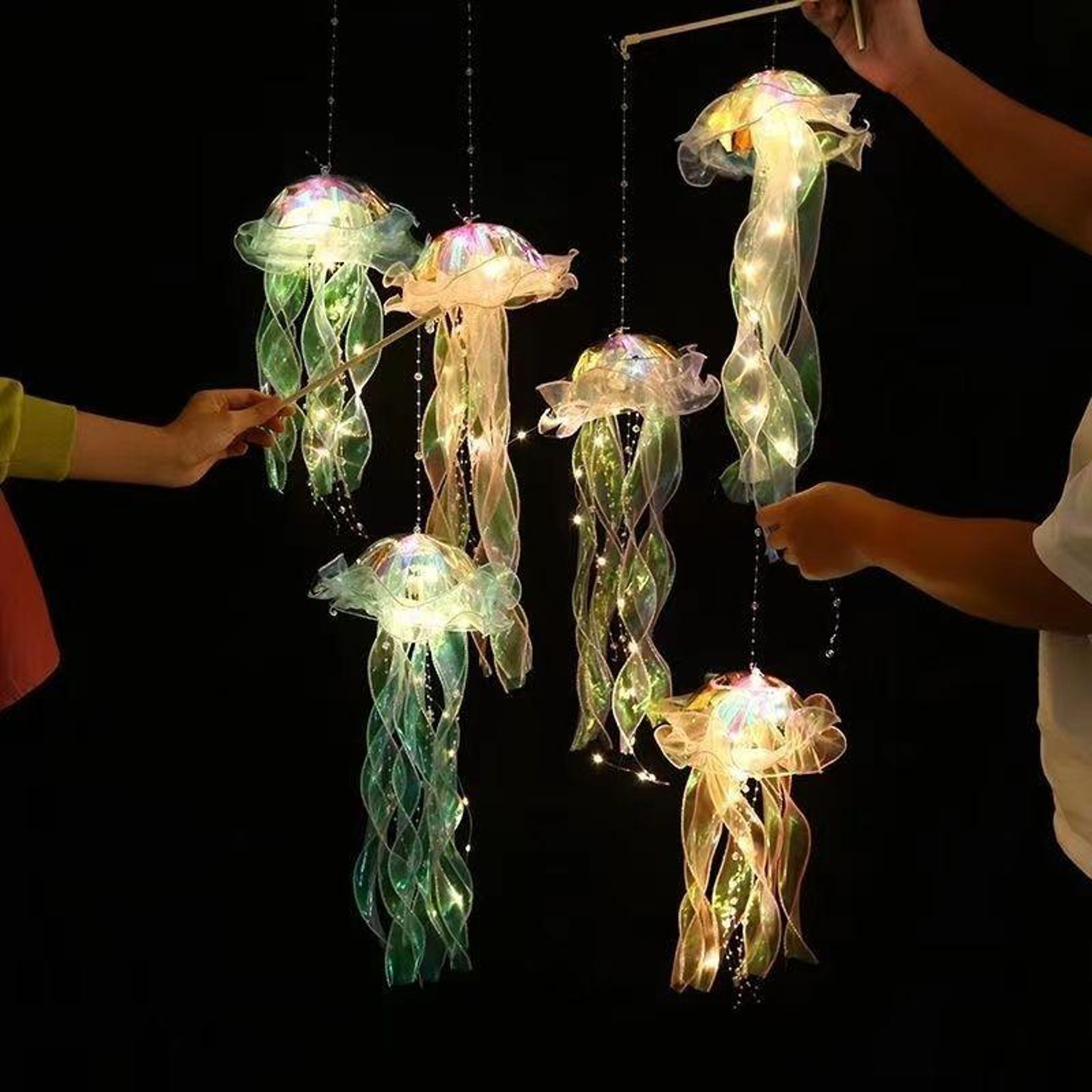 Jellyfish Lamp LED Night Light for Bedroom & Ambient Room Decor – view 6