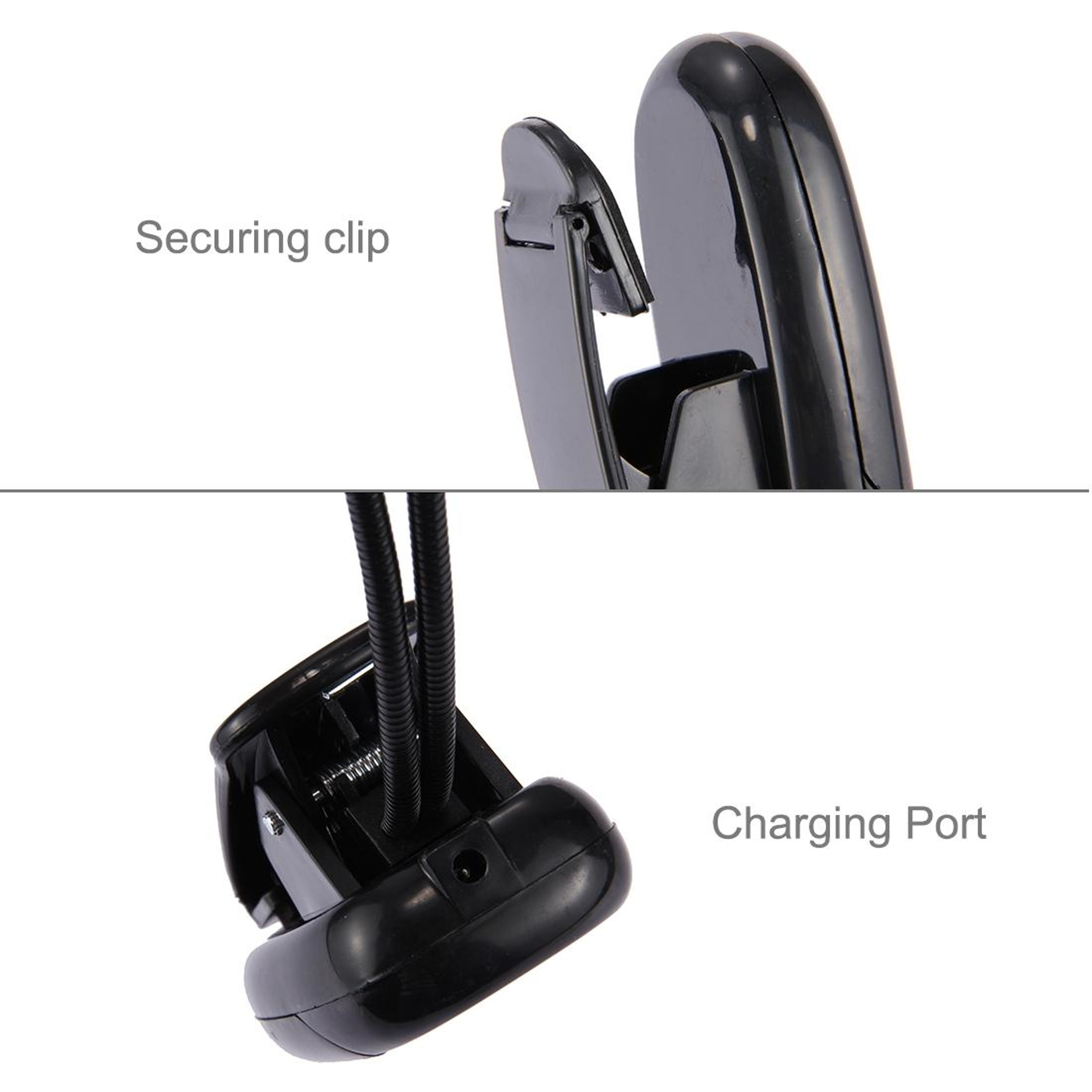 FlexGlow Dual Arm LED Book Light Clip On Reading Lamp For Books Laptops  Travel 4