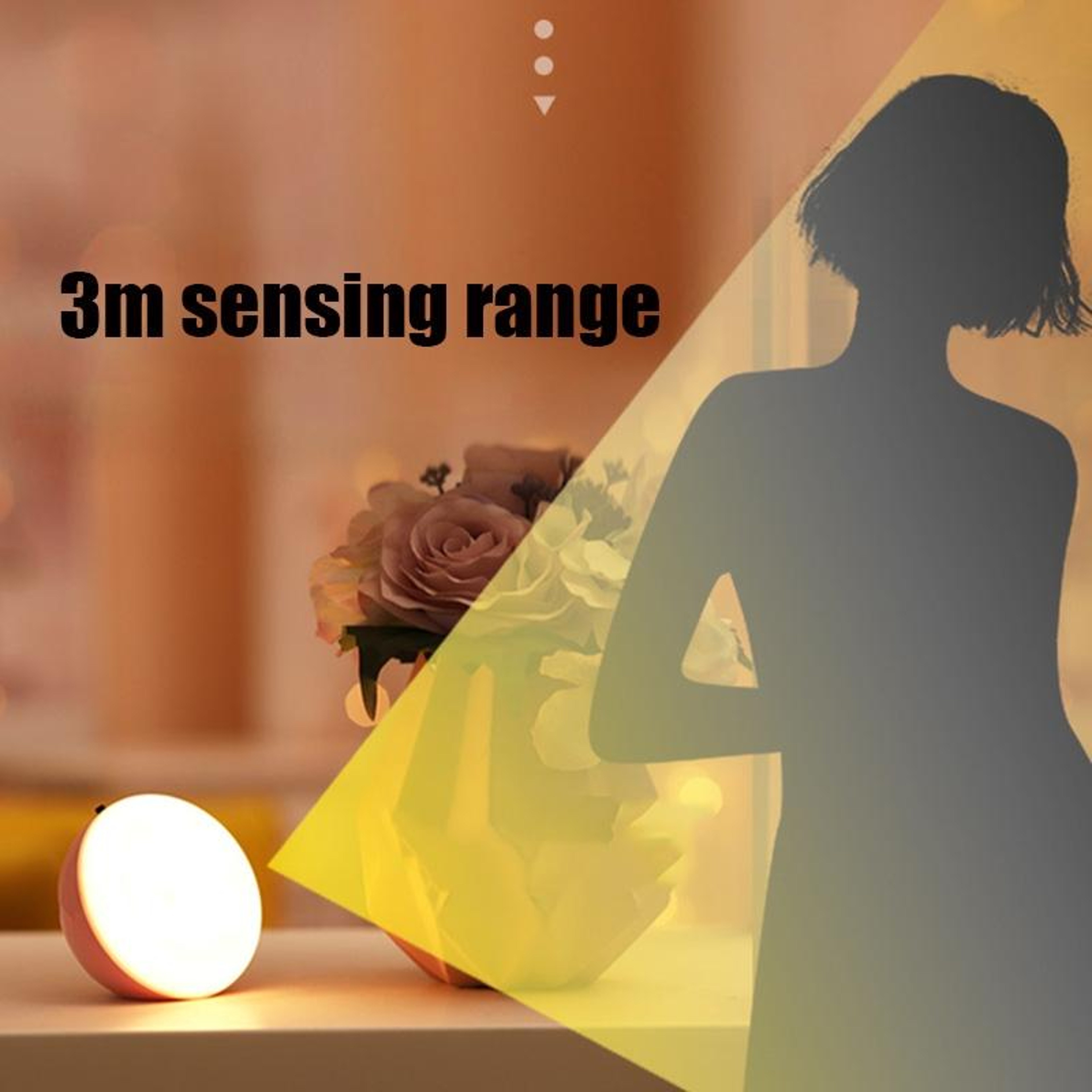 Smart Motion Sensor LED Night Light With Magnetic Wall Mount  USB Rechargeable Battery 10