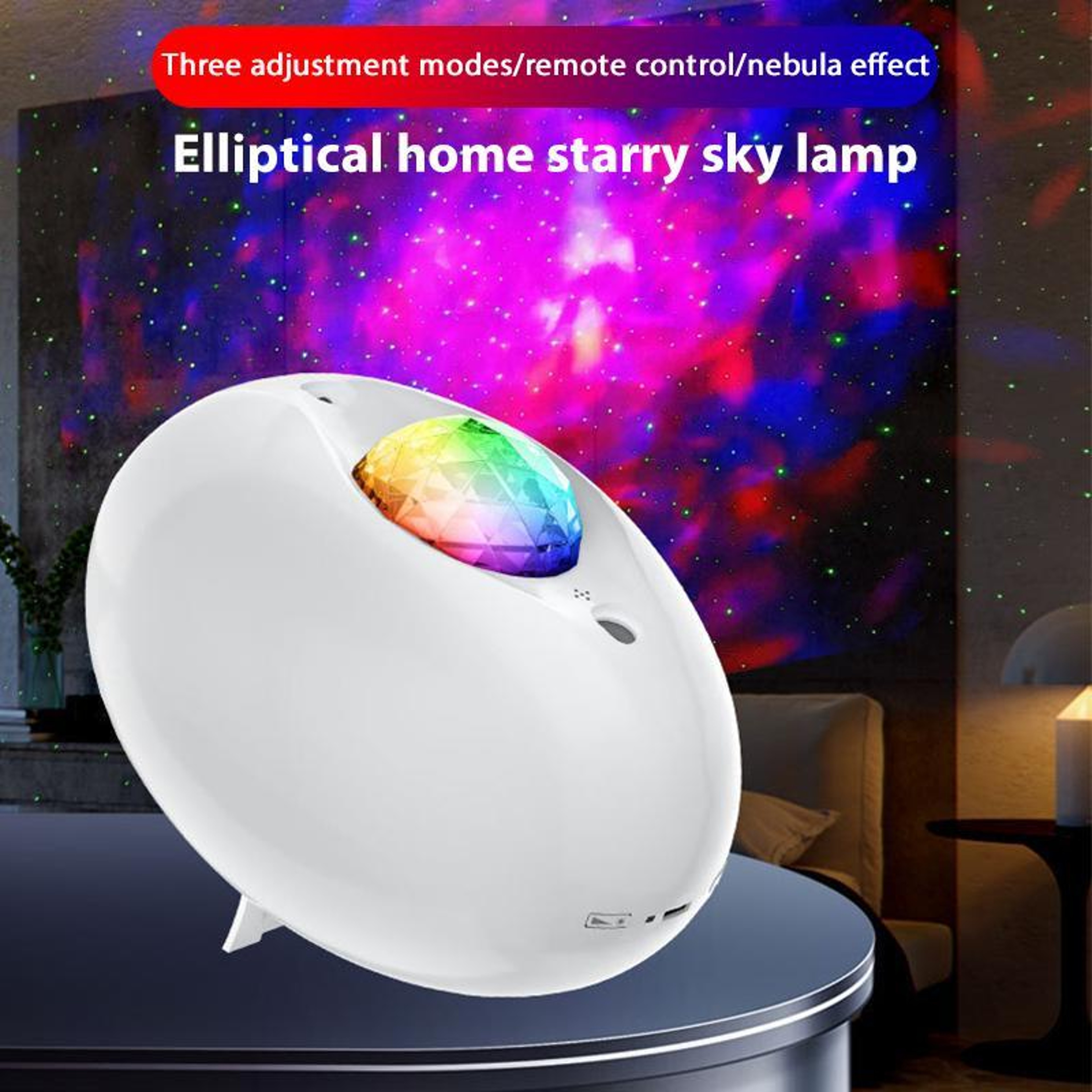 AuroraGlow Galaxy Projector Night Light With Bluetooth Speaker  Remote Control 7