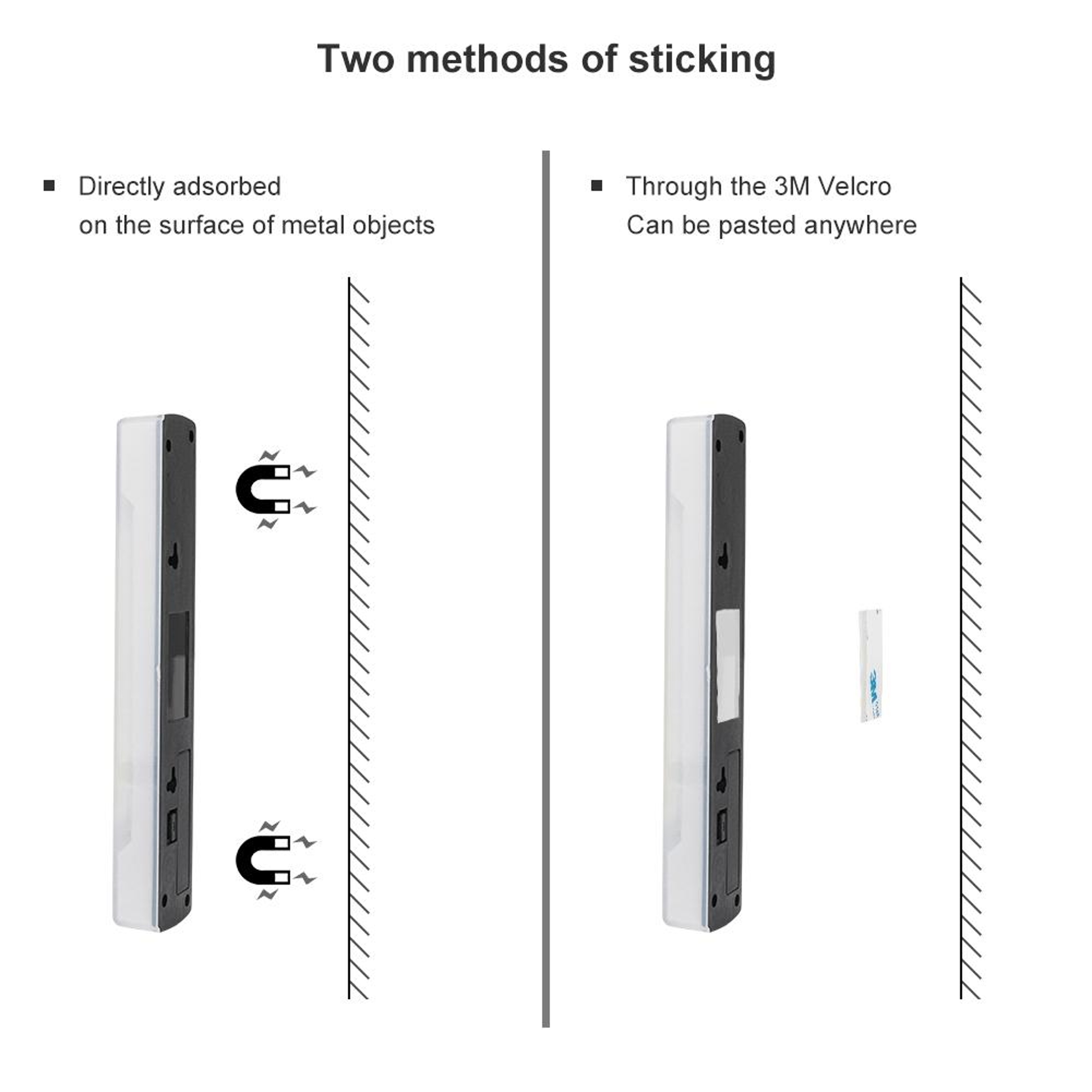 Magnetic COB LED Night Light Switch Set For Closet Hallway  Emergency Lighting 8
