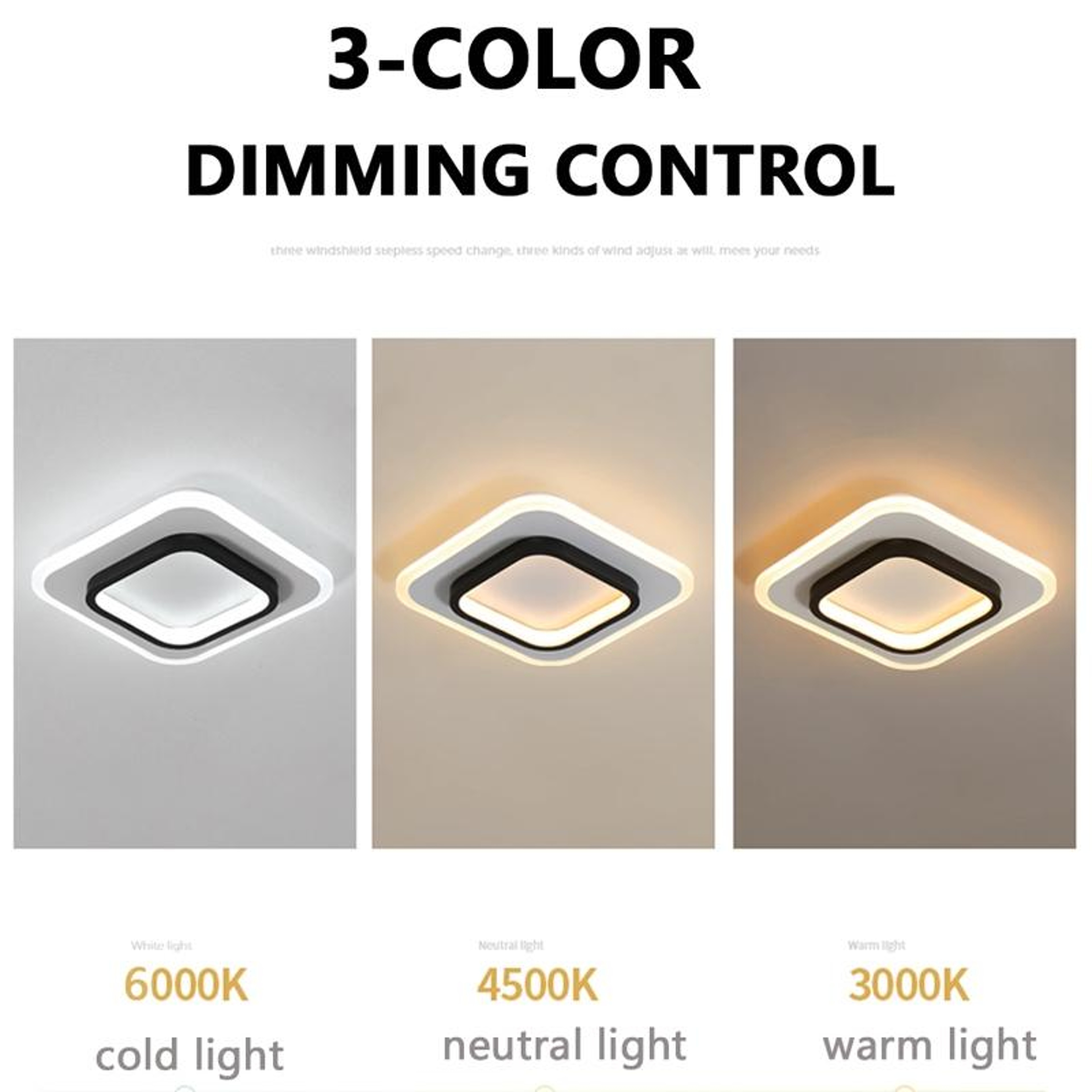 20W LED Ceiling Light With 3 Color Dimming For Aisles  Entrances 1