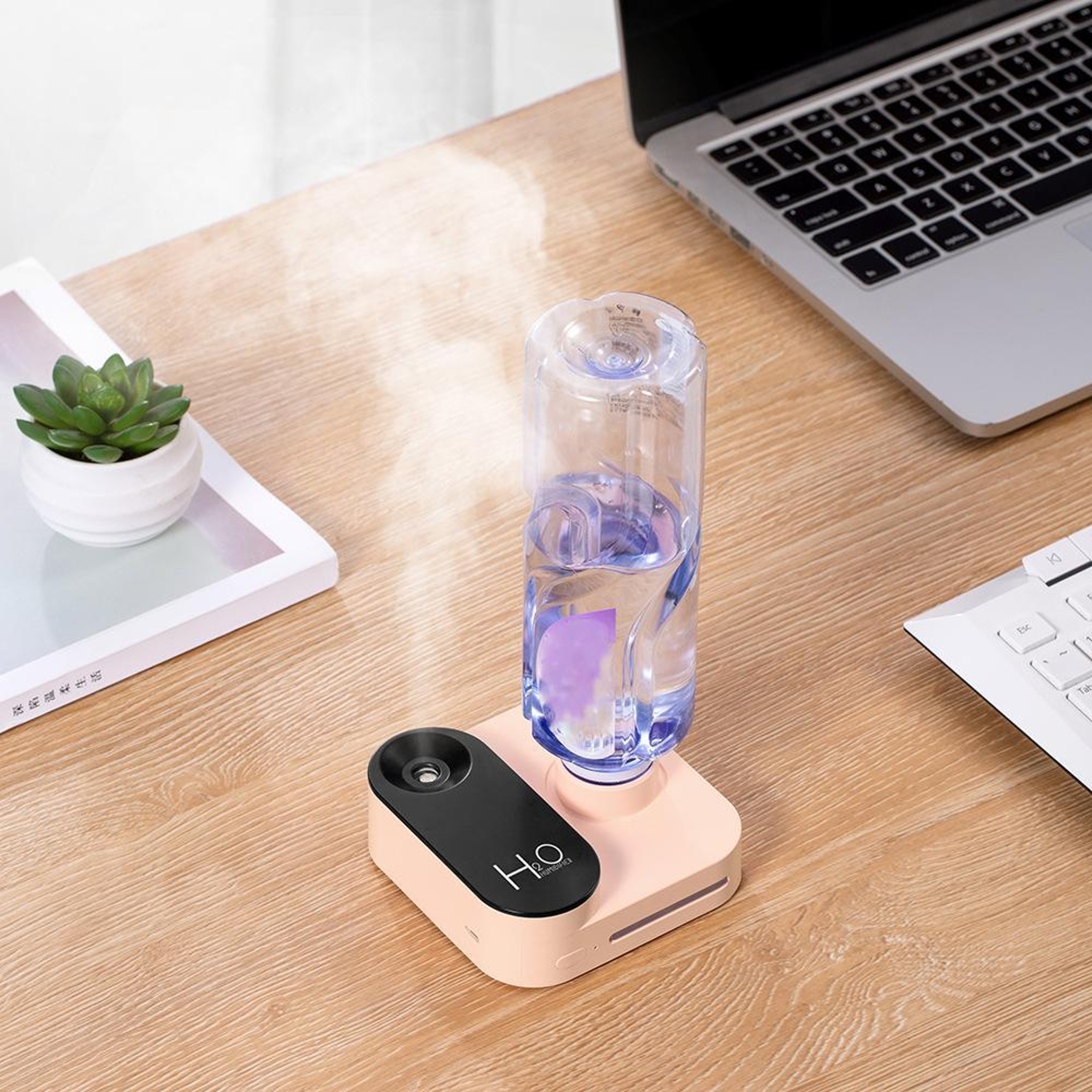 Mini Camera Air Humidifier USB Rechargeable Portable Desk Mist Diffuser 0