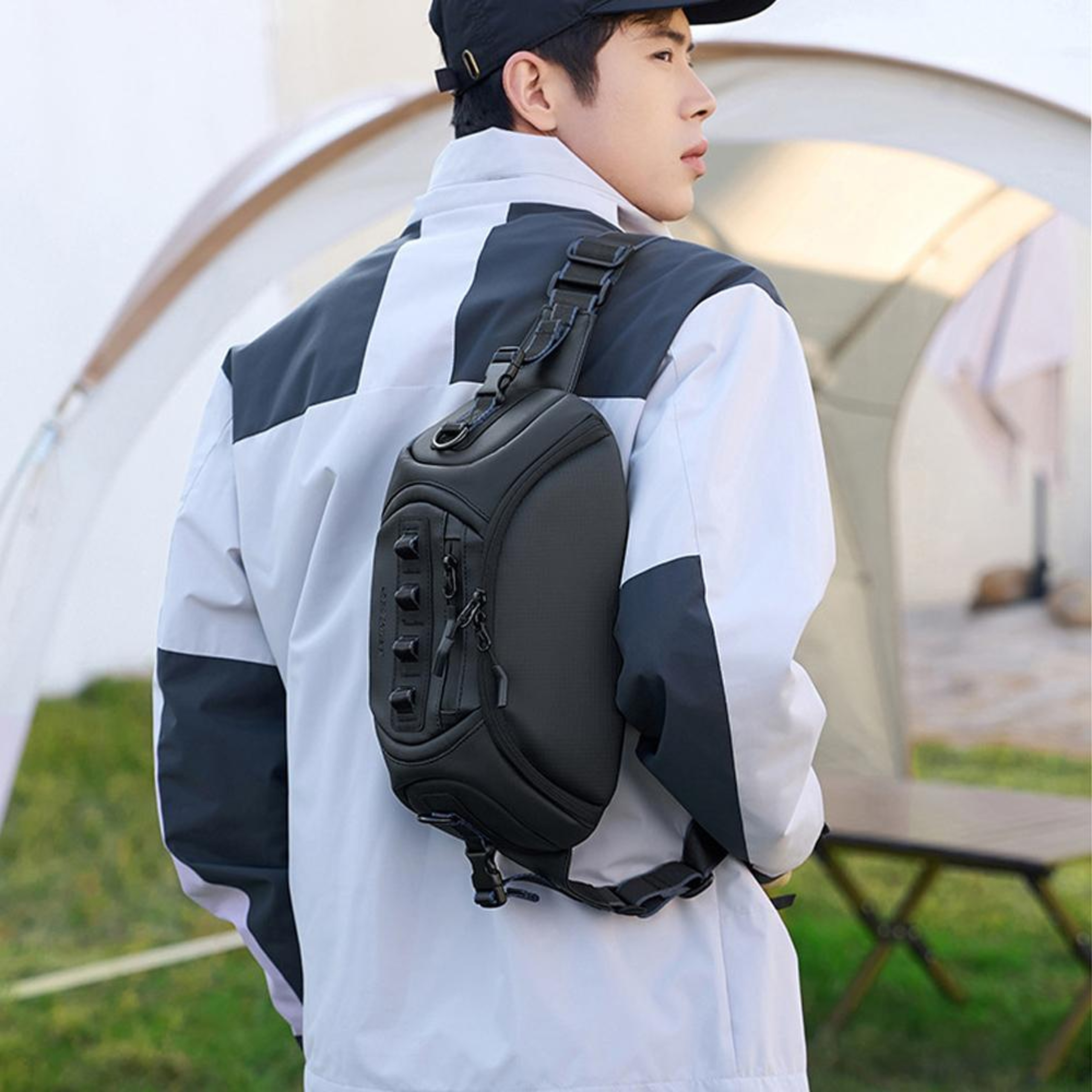 UrbanFlex Camera Sling Bag For Men With Removable Dividers  Water Resistant Travel Design 9