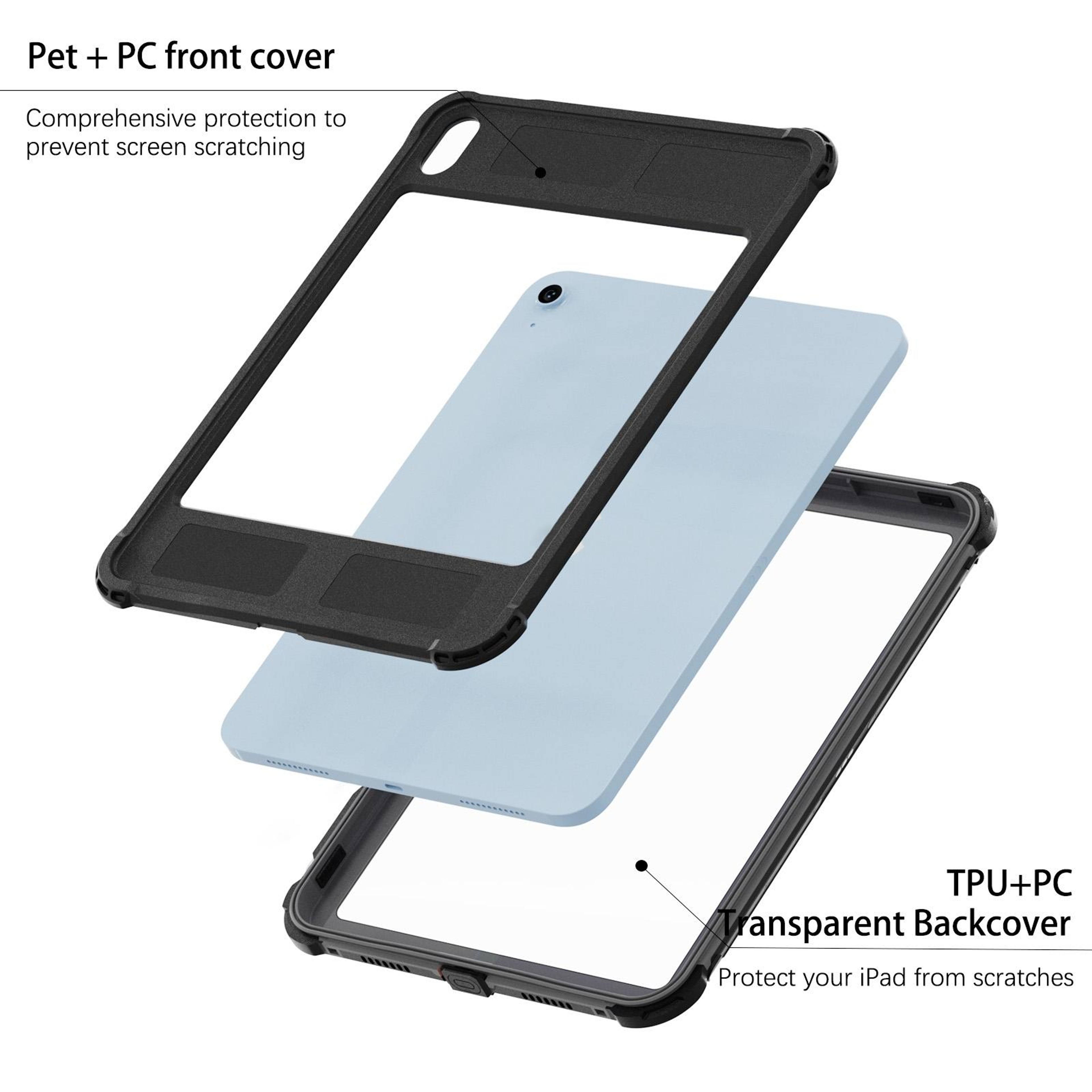 RedPepper IP68 Waterproof iPad Case for iPad 2025 & 2022 Shockproof Protective Cover – view 3