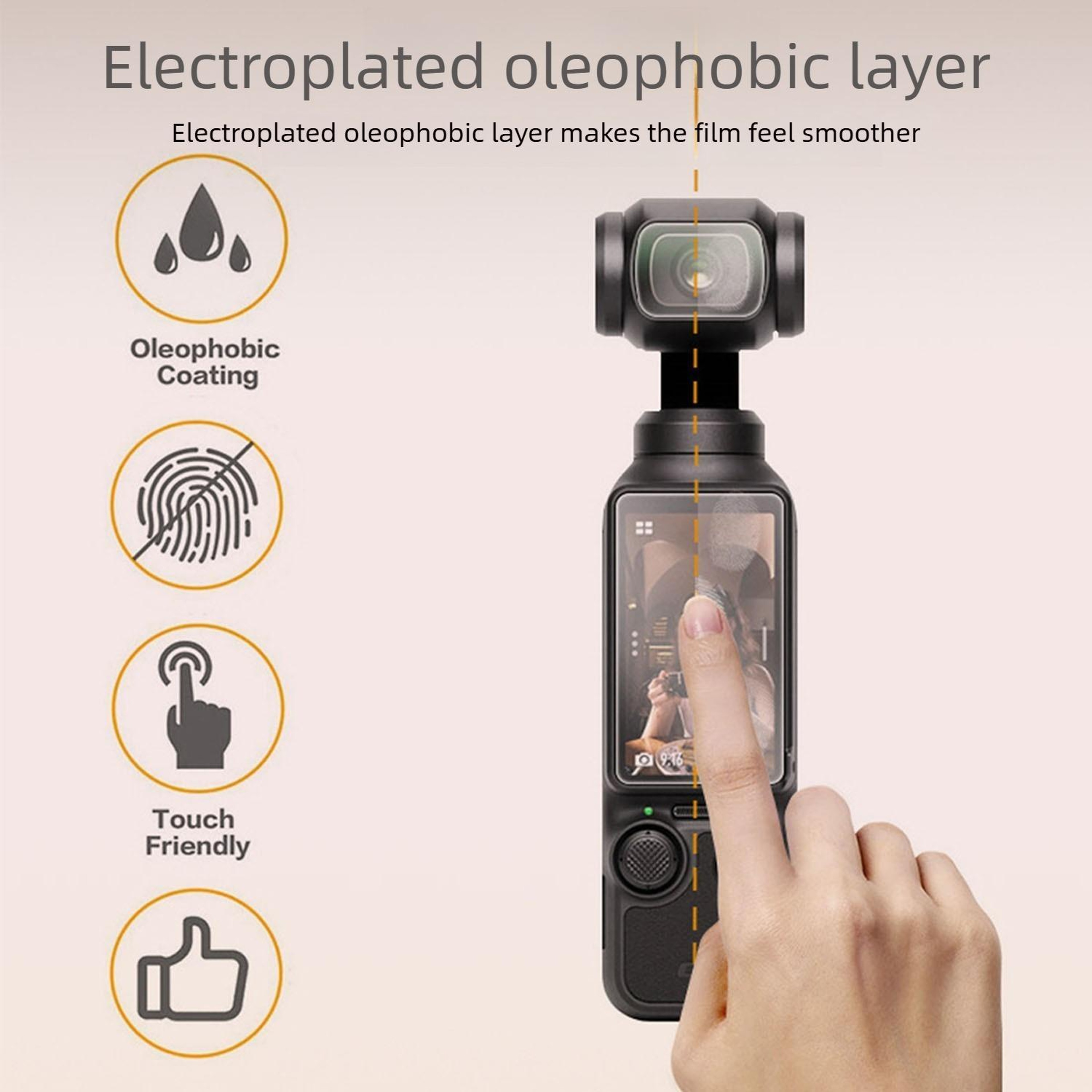 DJI Osmo Pocket 4 Hydrogel Screen Protector 5 Pack HD Anti Scratch Protective Film – view 6