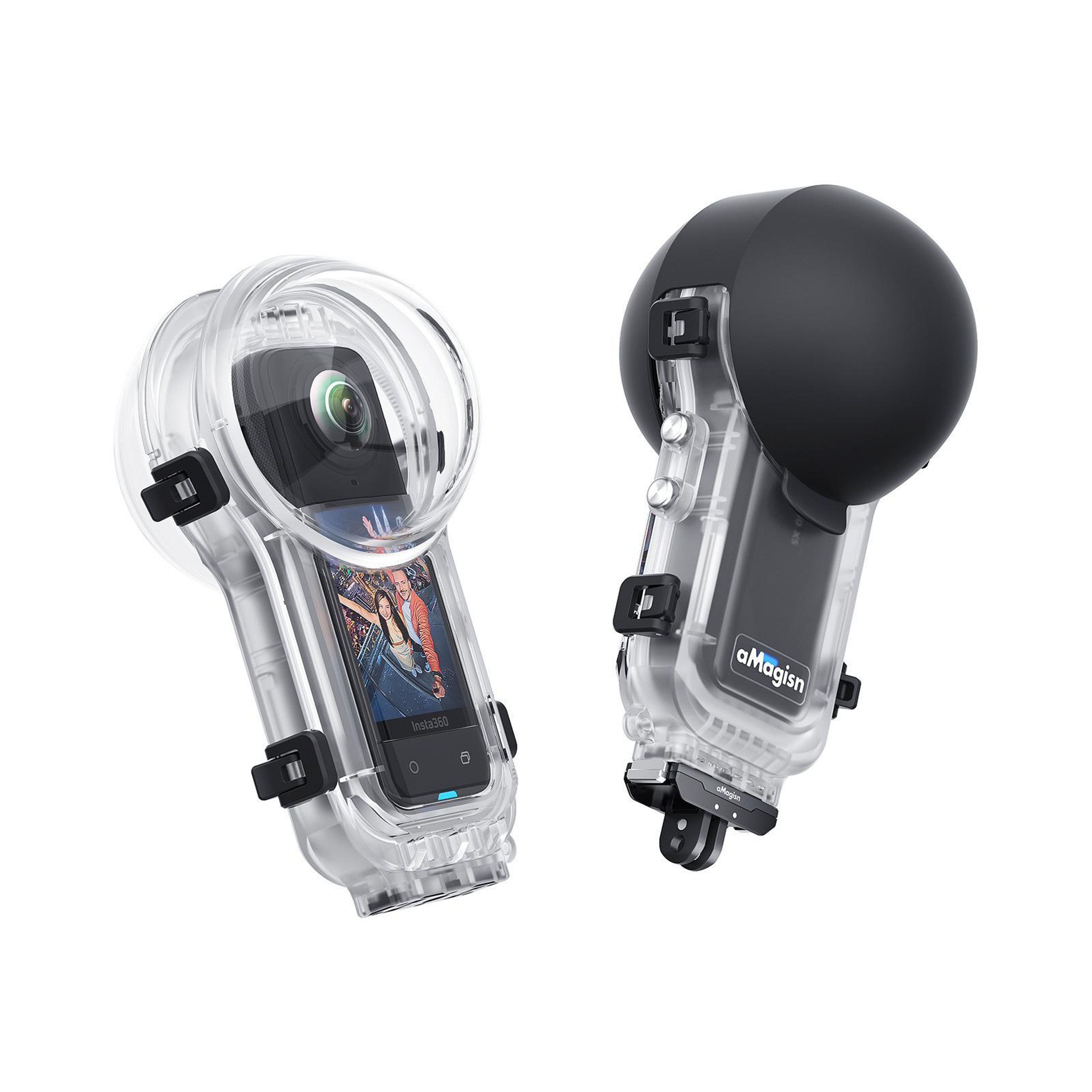 Insta360 X5 60M Waterproof Diving Case with Invisible Selfie Stick Support – view 1