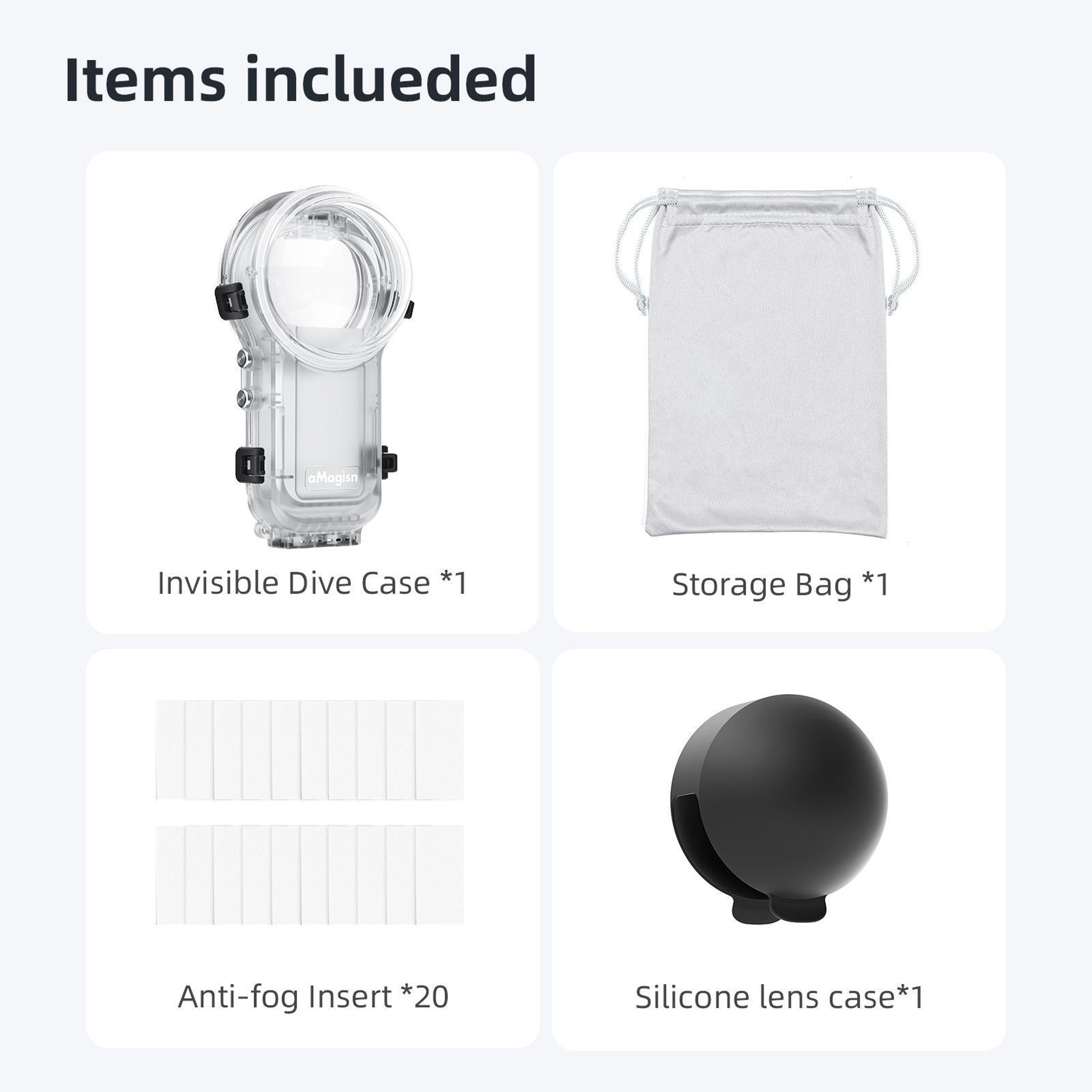 Insta360 X5 60M Waterproof Diving Case with Invisible Selfie Stick Support – view 4