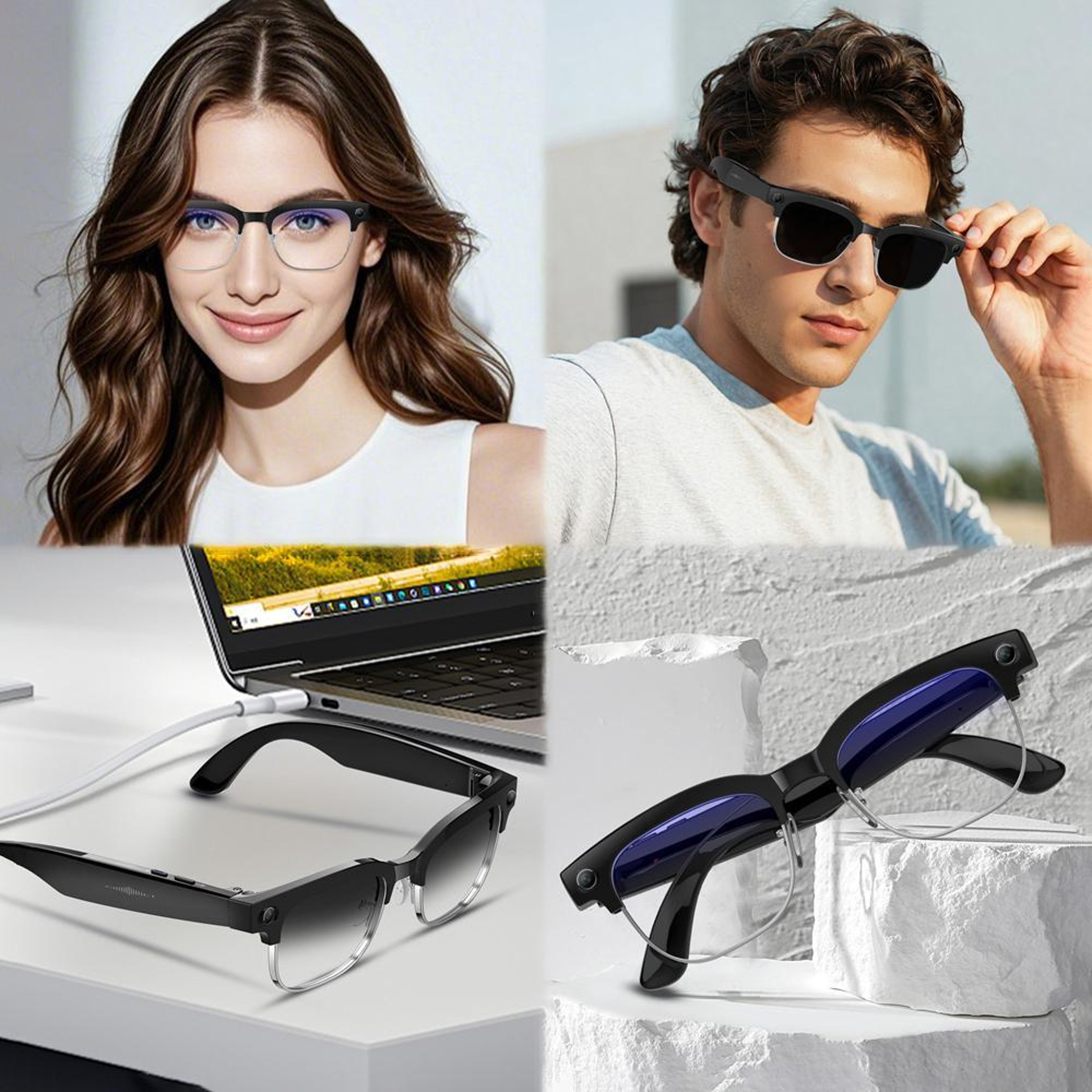 AI Smart Glasses With 8MP Camera Real Time Translation  Bluetooth Calling 12
