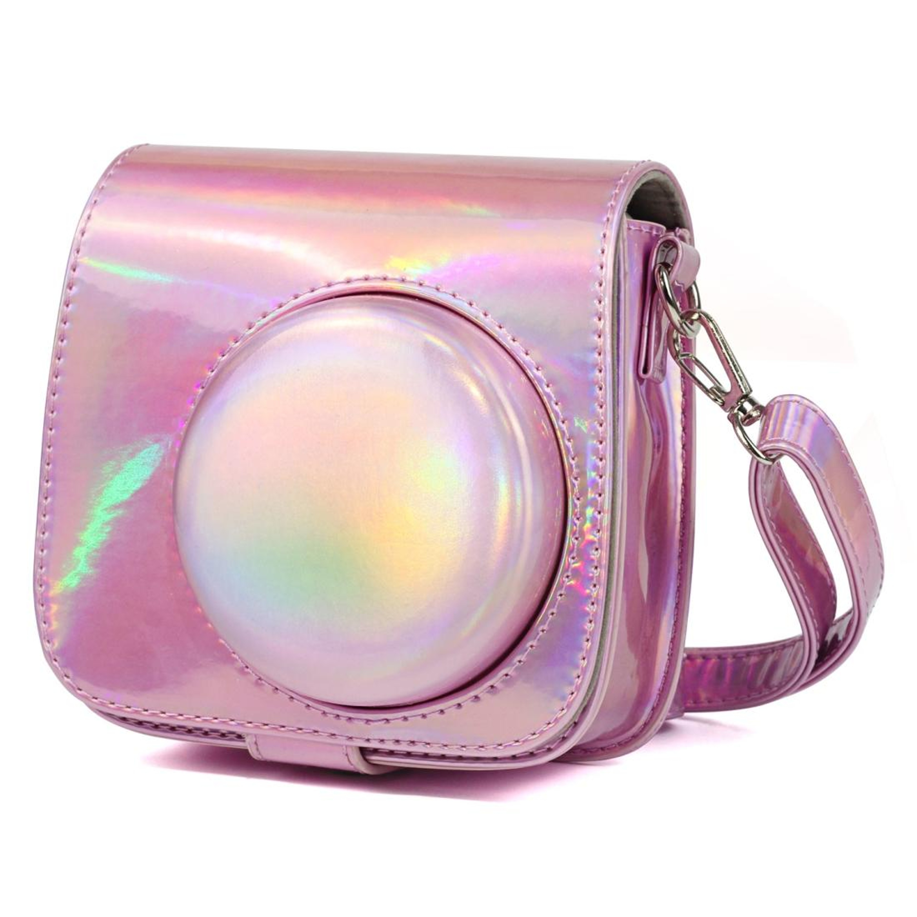 Vintage PU Leather Camera Case for Instax Mini 9 Case with Strap and Photo Pocket – view 1