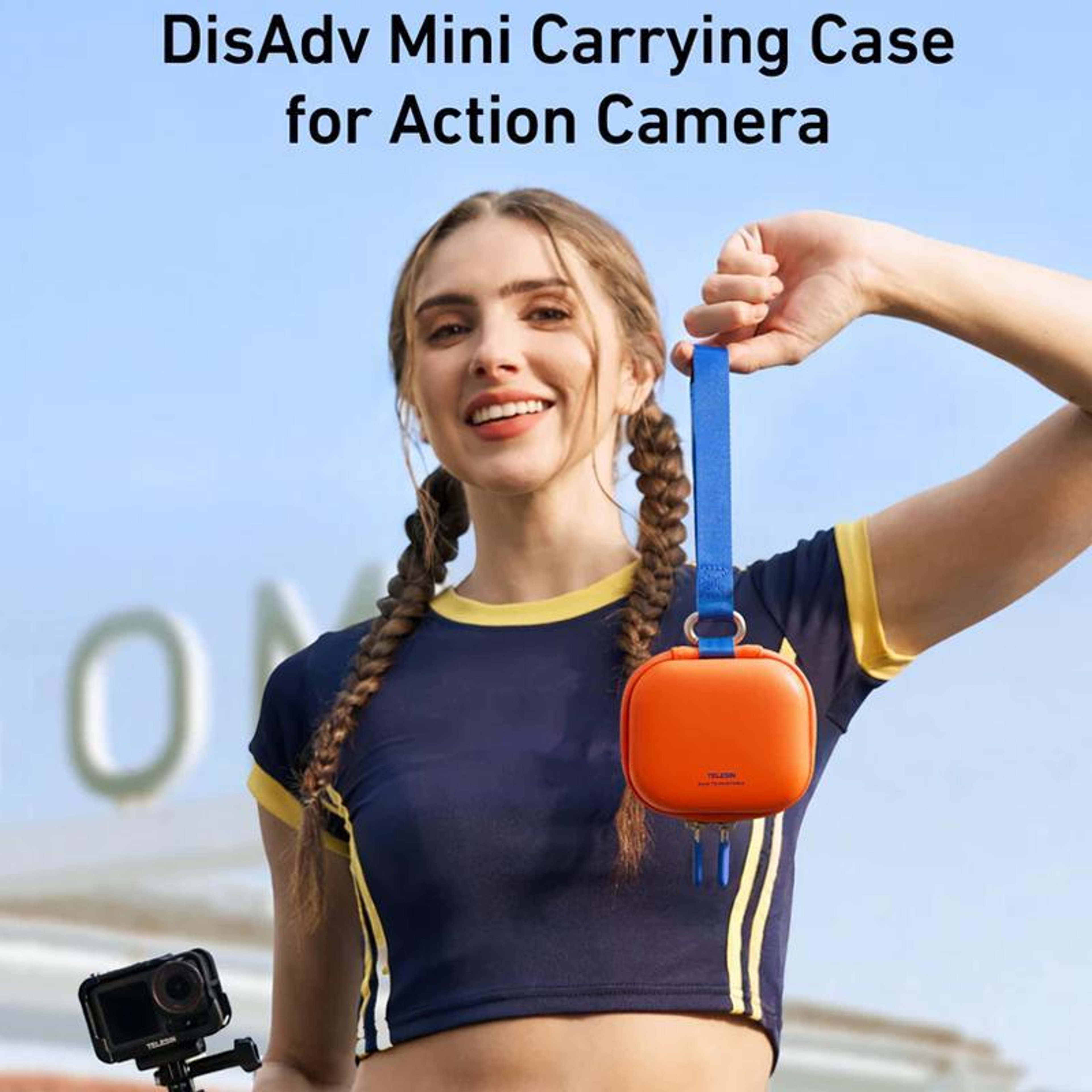 Mini Hard Shell Action Camera Case For GoPro DJI Osmo  Insta360 1