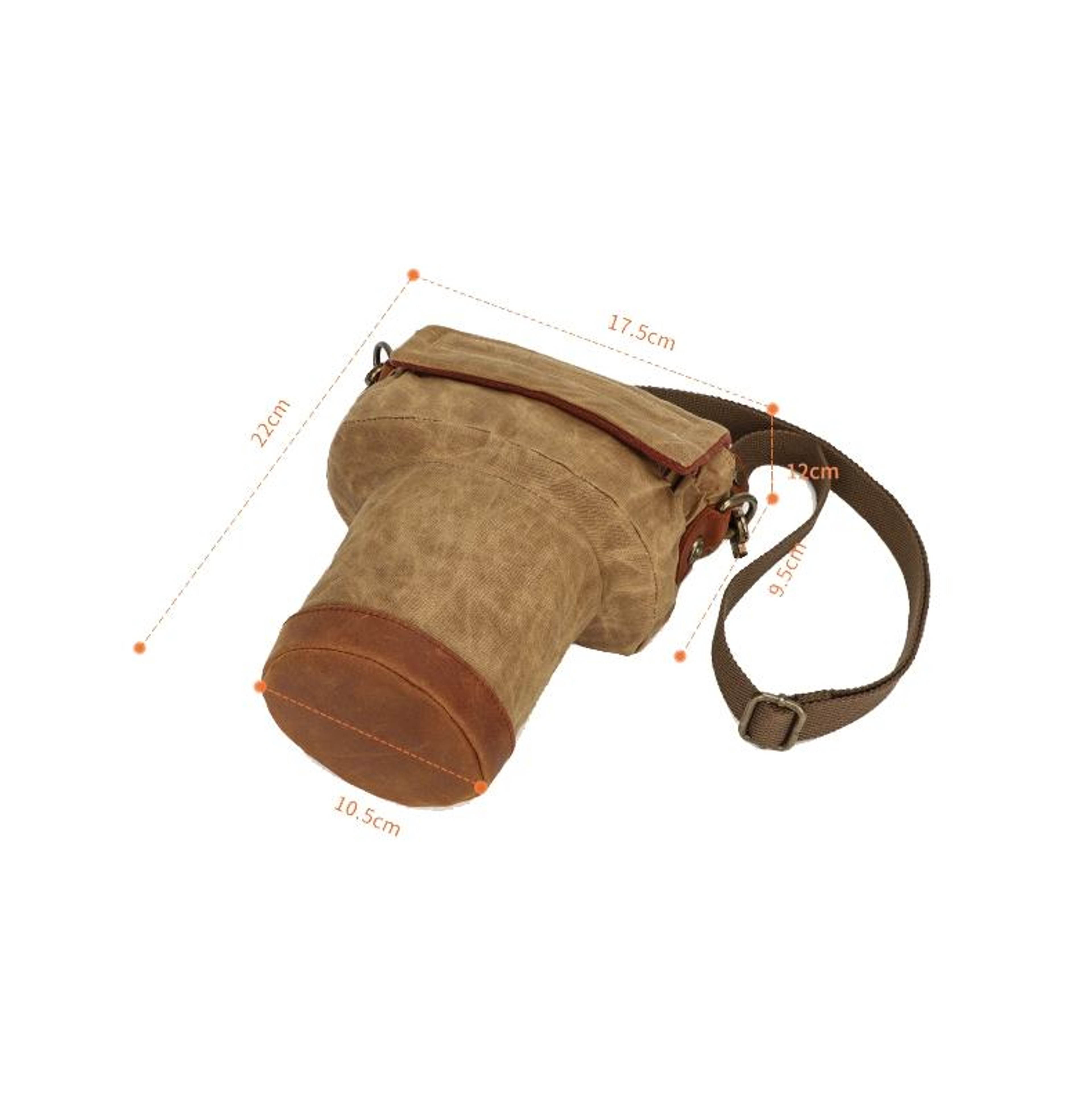 Vintage Waterproof Camera Shoulder Bag For DSLR  Mirrorless Cameras With Shockproof Protection 3