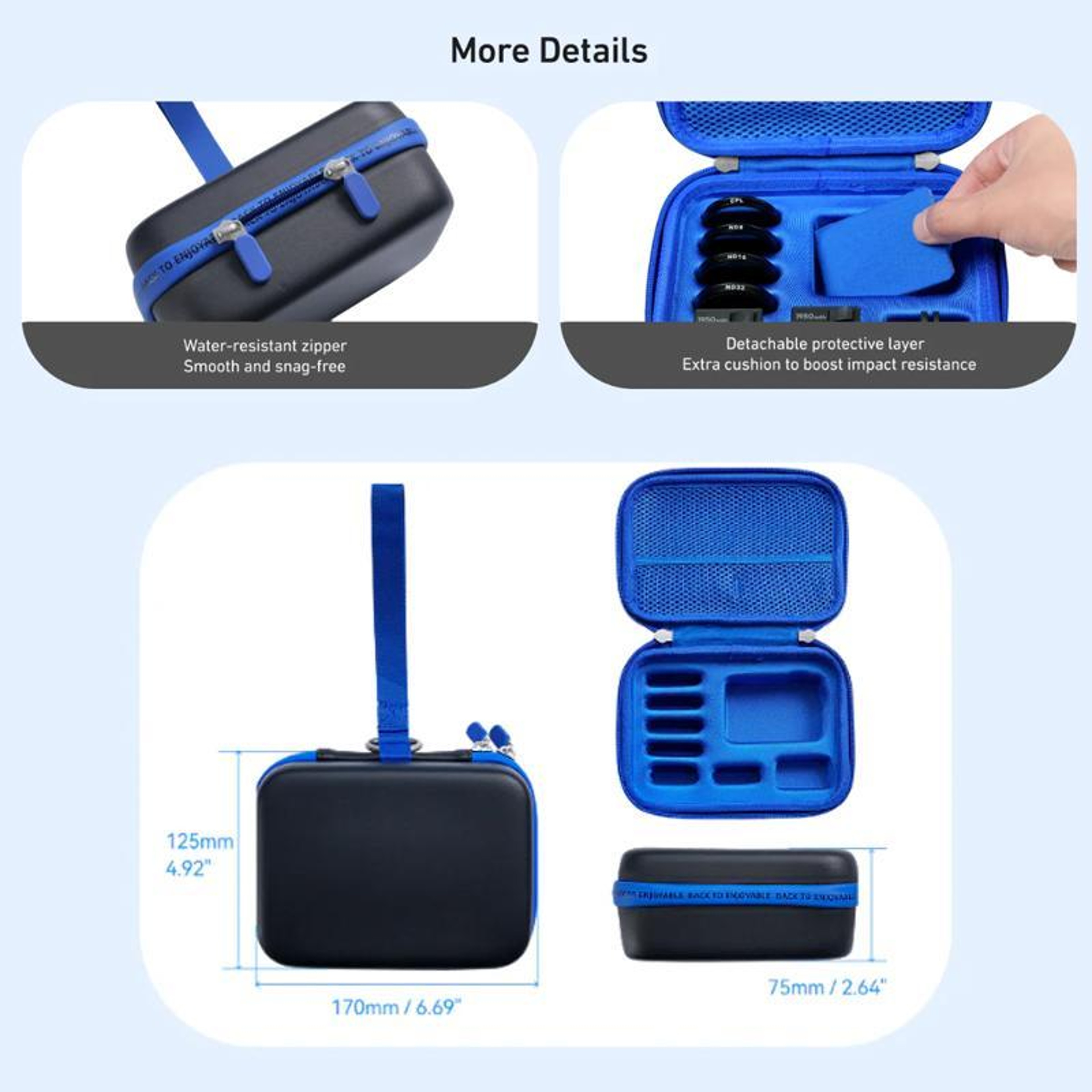 Hard Shell DJI Osmo Action Case for Action 6, 5 Pro, 4 & 3 Accessories – view 9