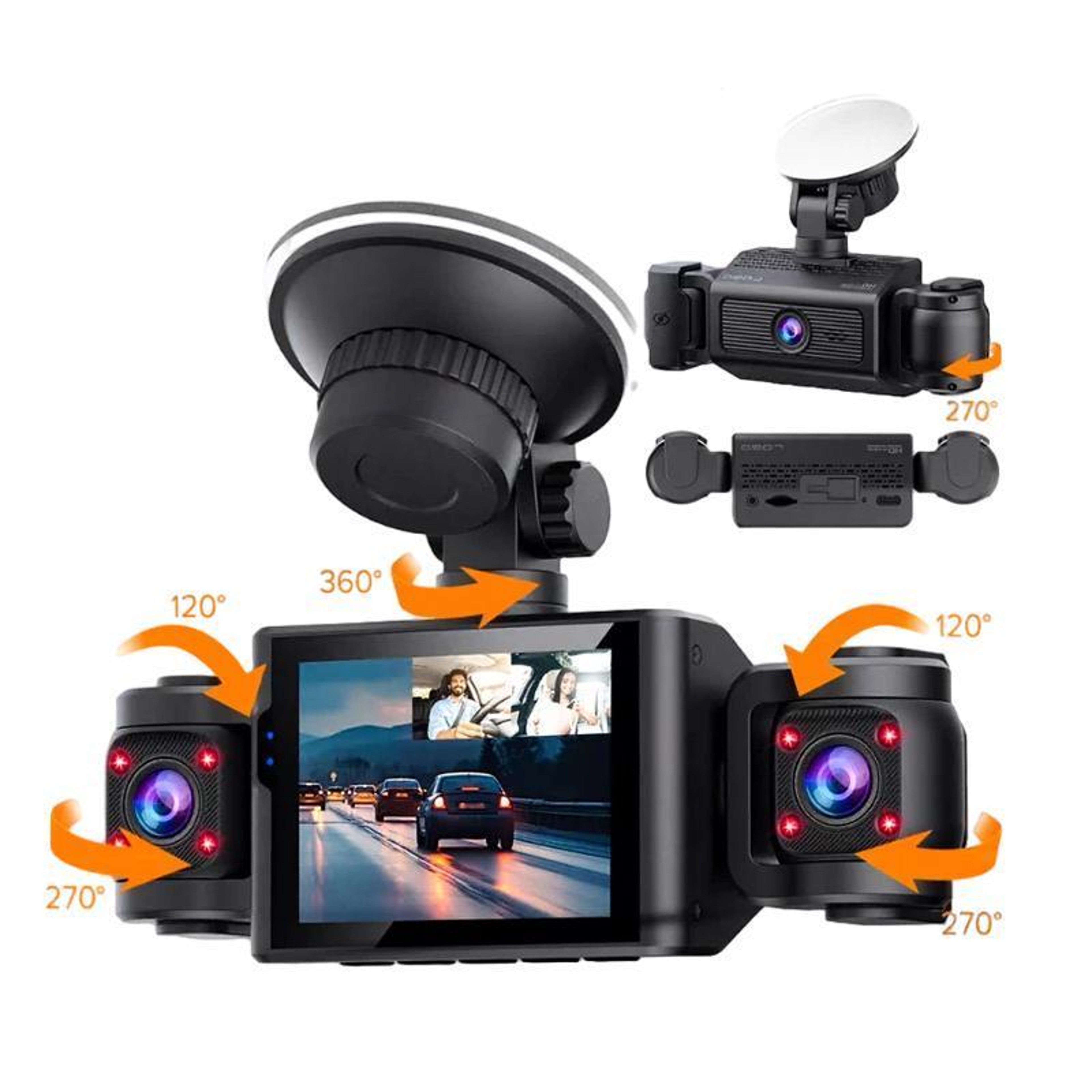 1080P HD Dash Camera with Night Vision & 4 Way Recording for Safer Driving – view 11