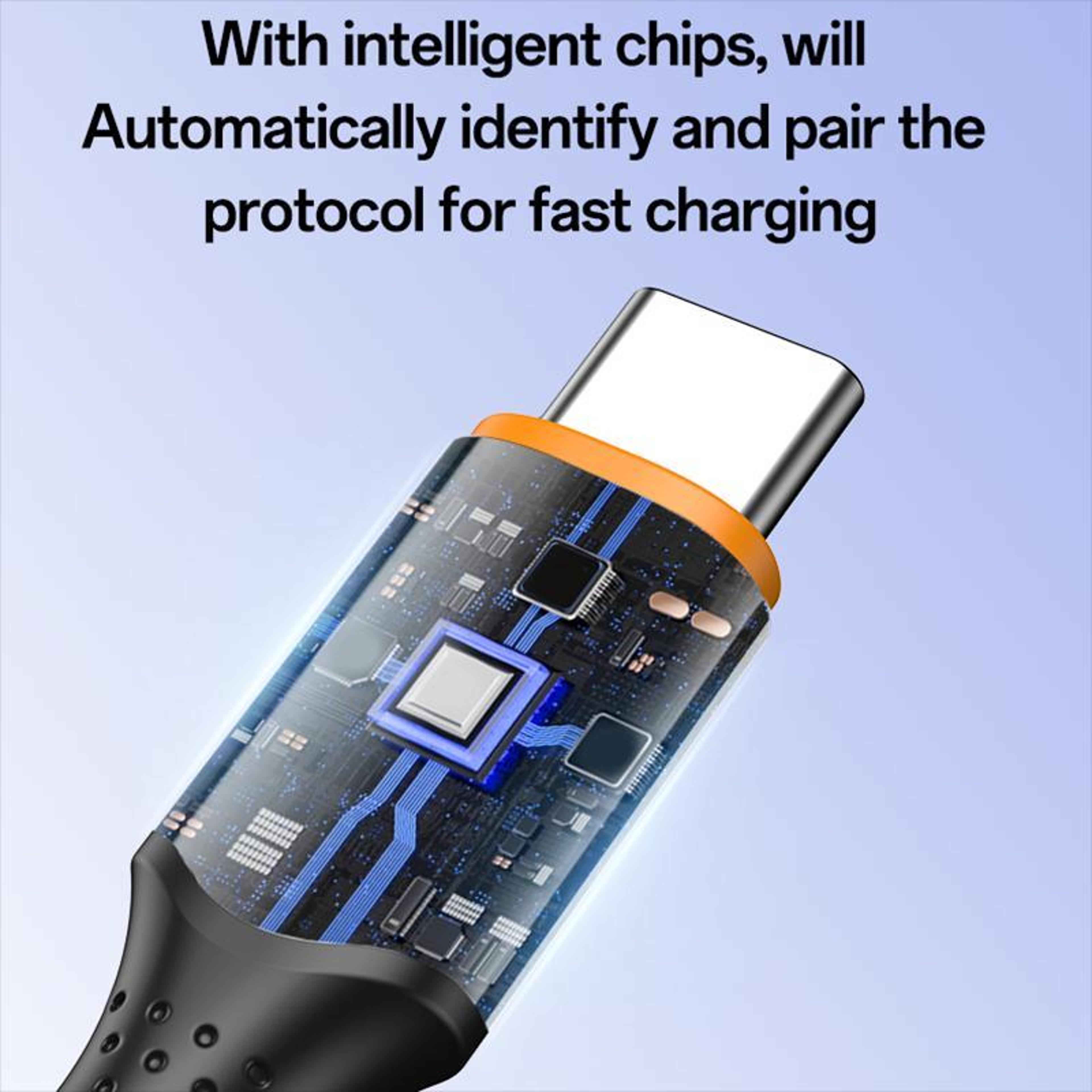 140W USB C Fast Charging Cable 1.2m Braided Type C Charger Cord – view 5