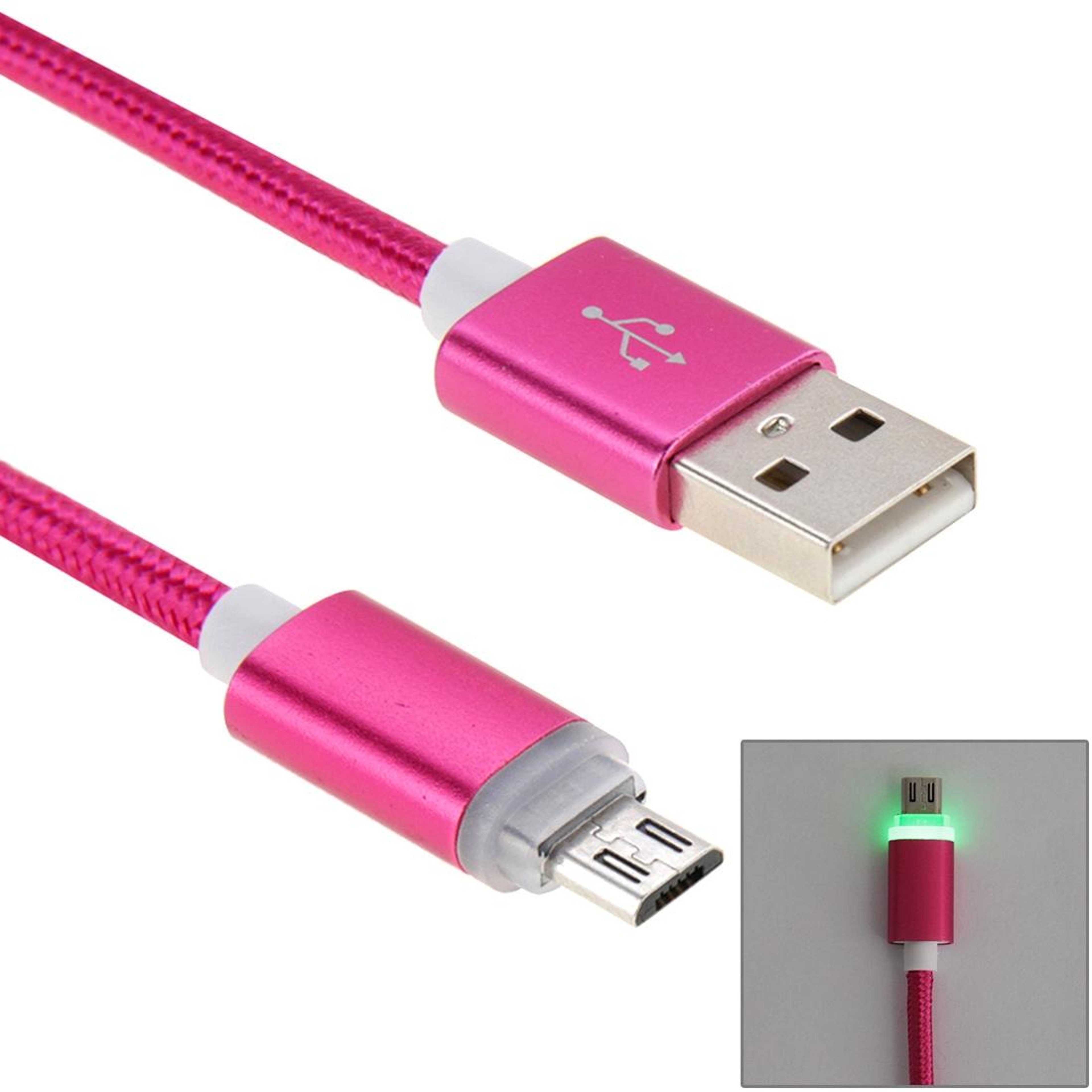 Braided Micro USB Cable with LED Indicator for Fast Charging and Data Sync – view 13