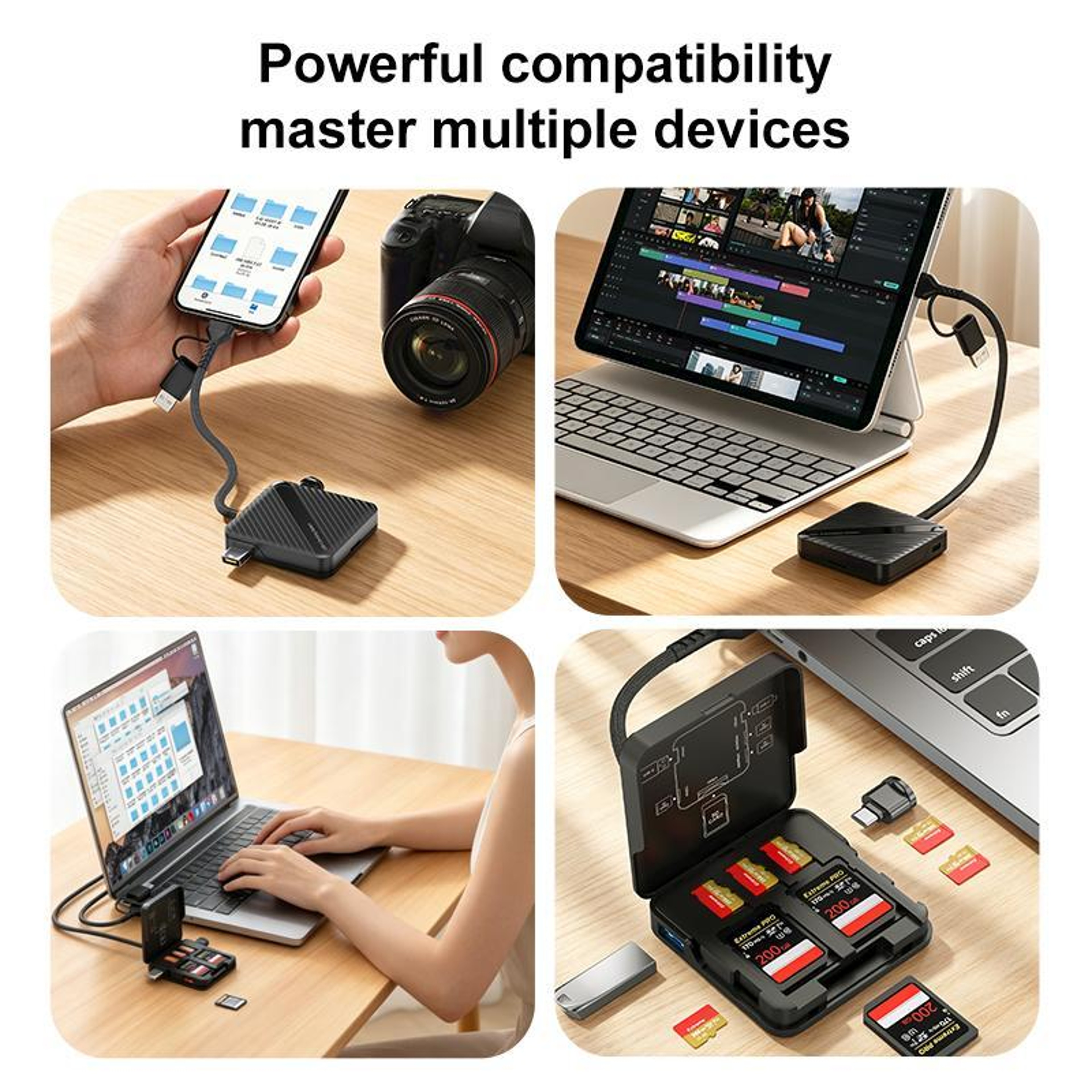 Multifunctional Portable Dual Interface Card Reader & Storage Box – view 10