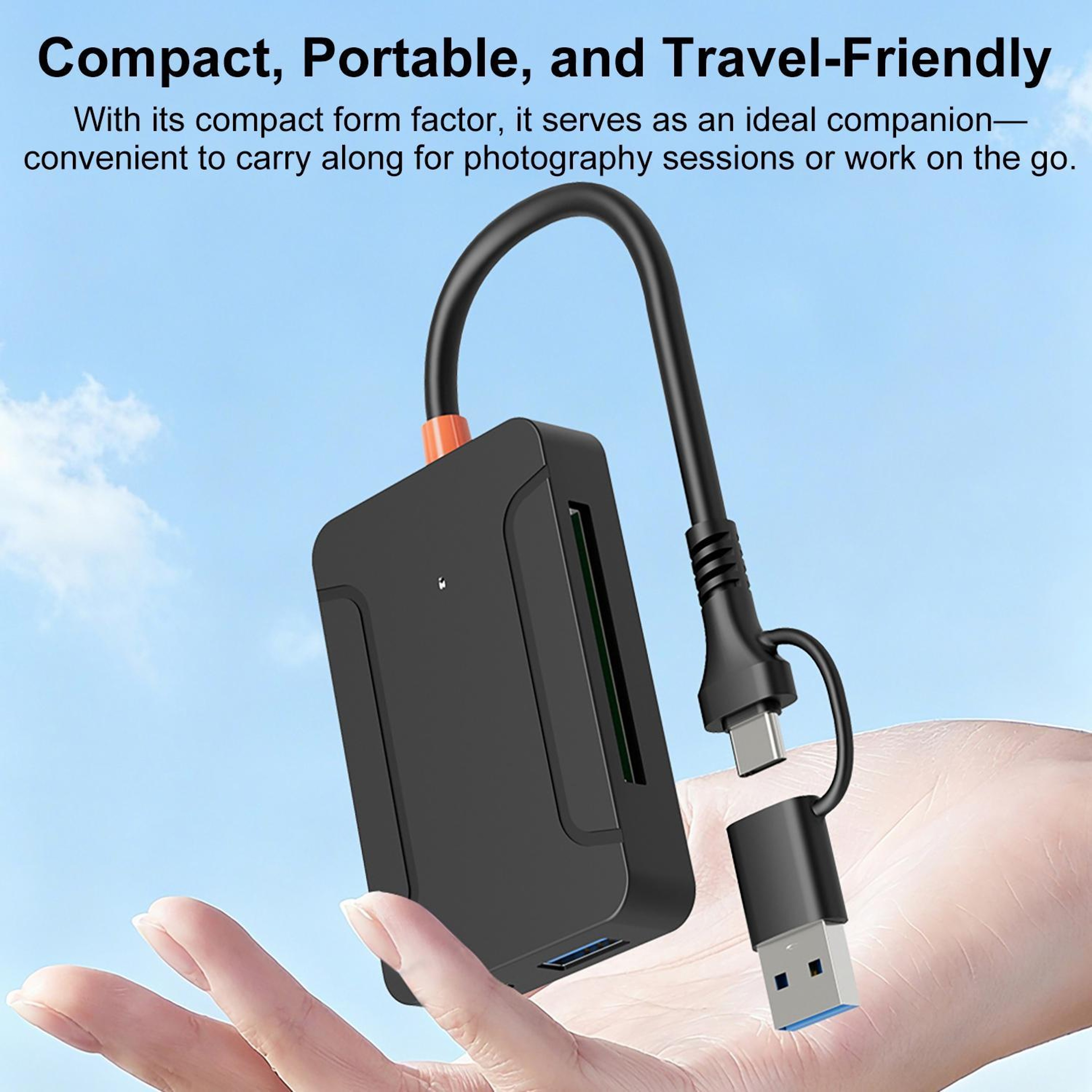 Multi Functional High Speed Card Reader With USB Type C  SD Support 8