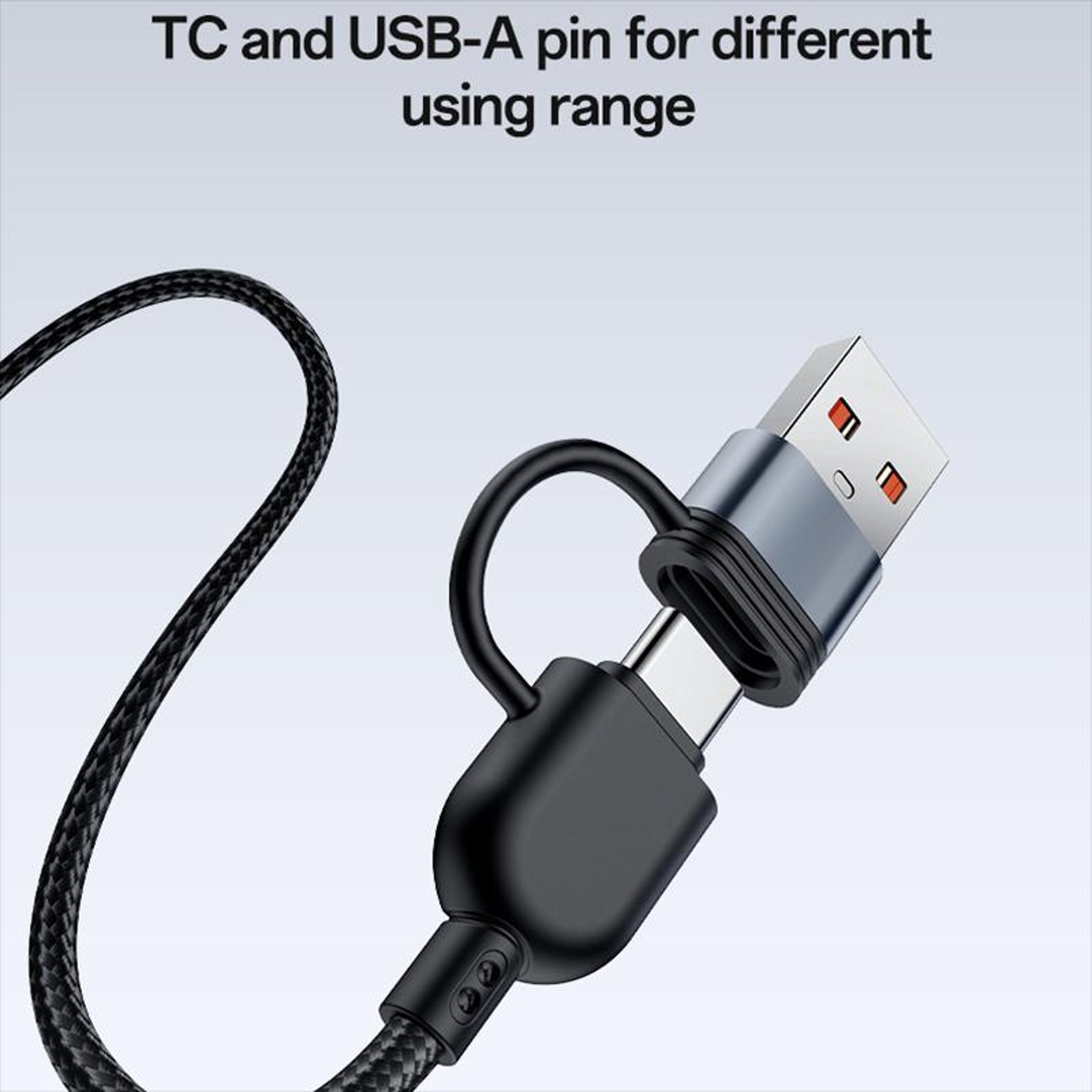4 in 1 Fast Charging Cable for USB, Type C & Micro USB – view 6