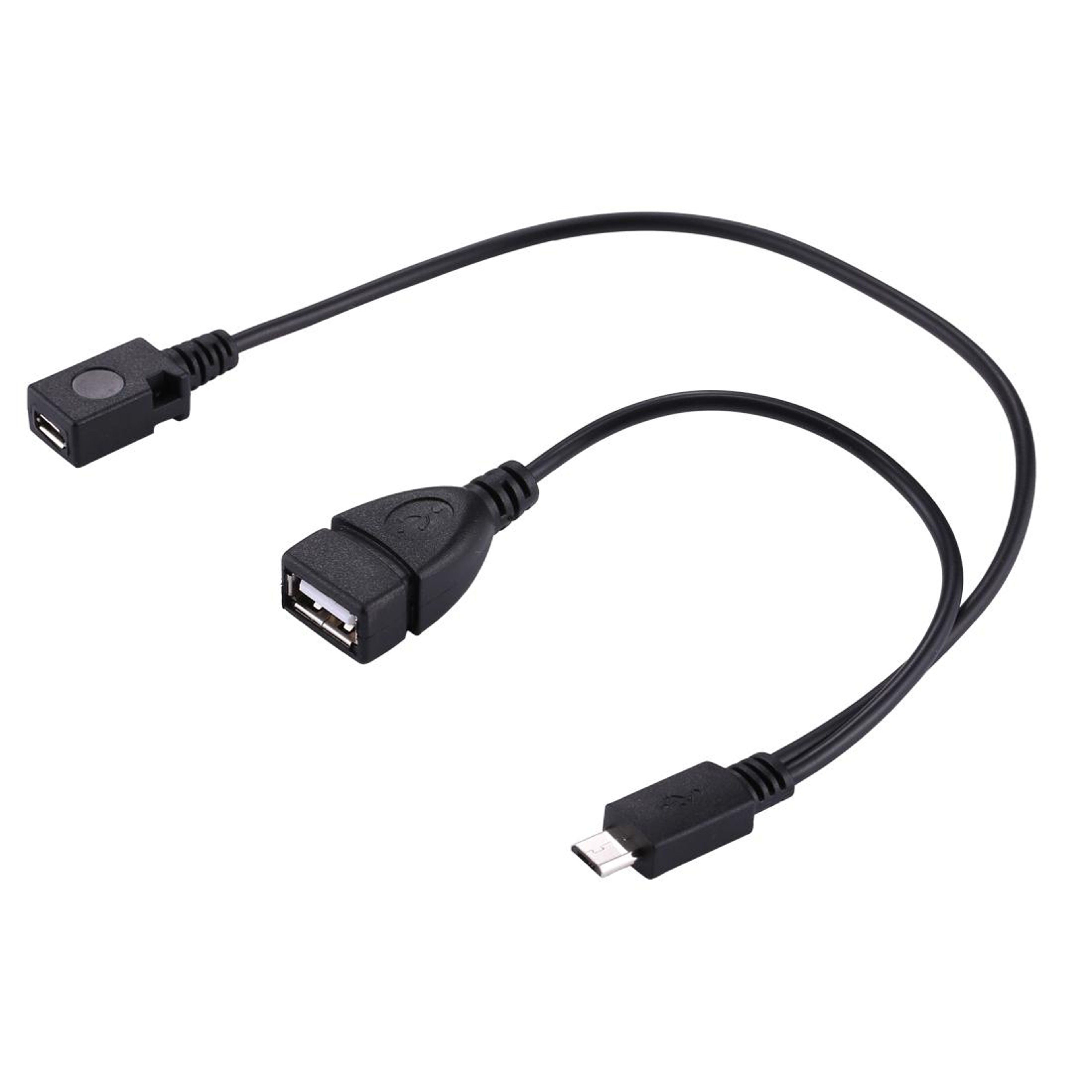 USB 2.0 Micro B Y Splitter OTG & Data Transfer Cable – view 2