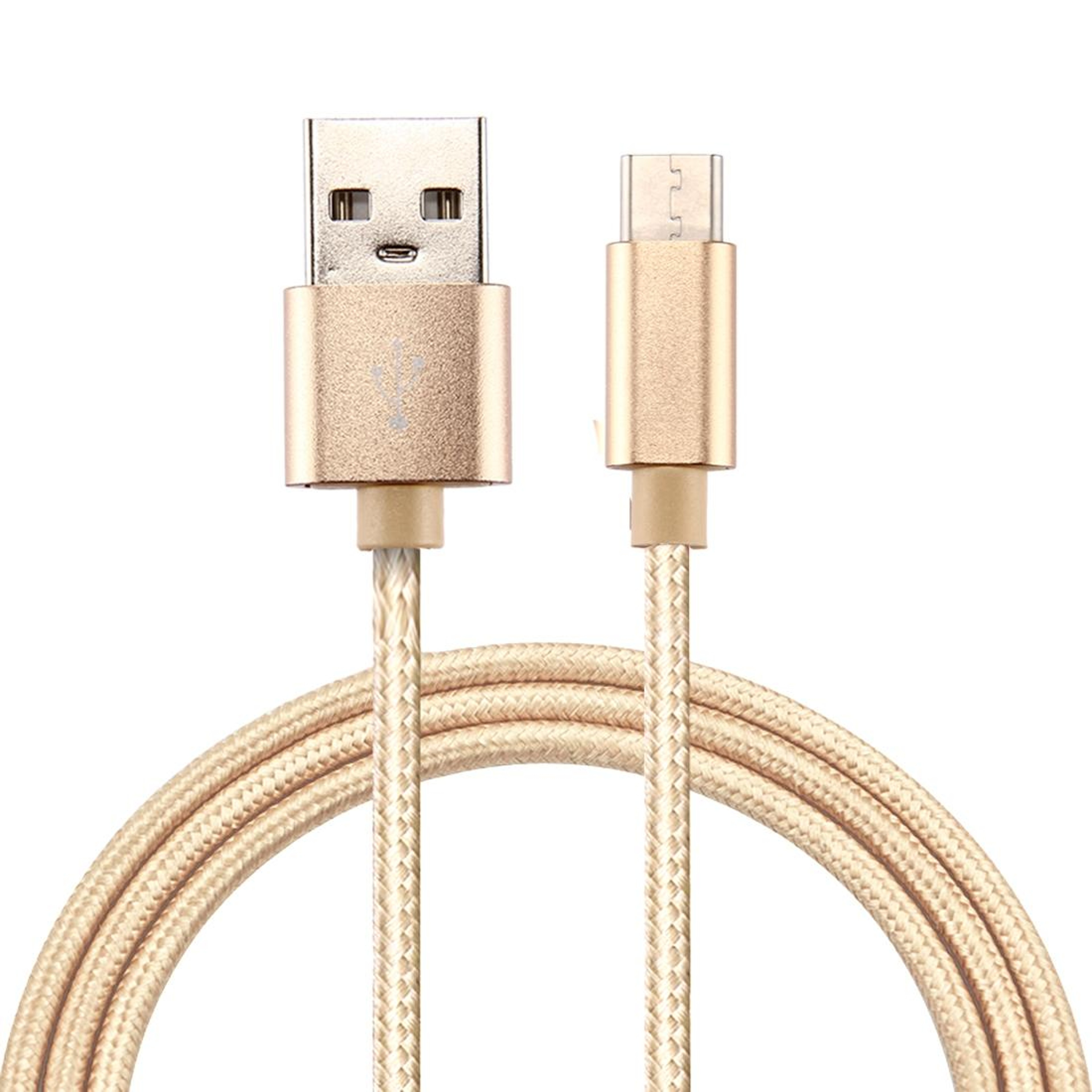 Durable Braided USB C Charging & Data Sync Cable Knit Texture – view 1