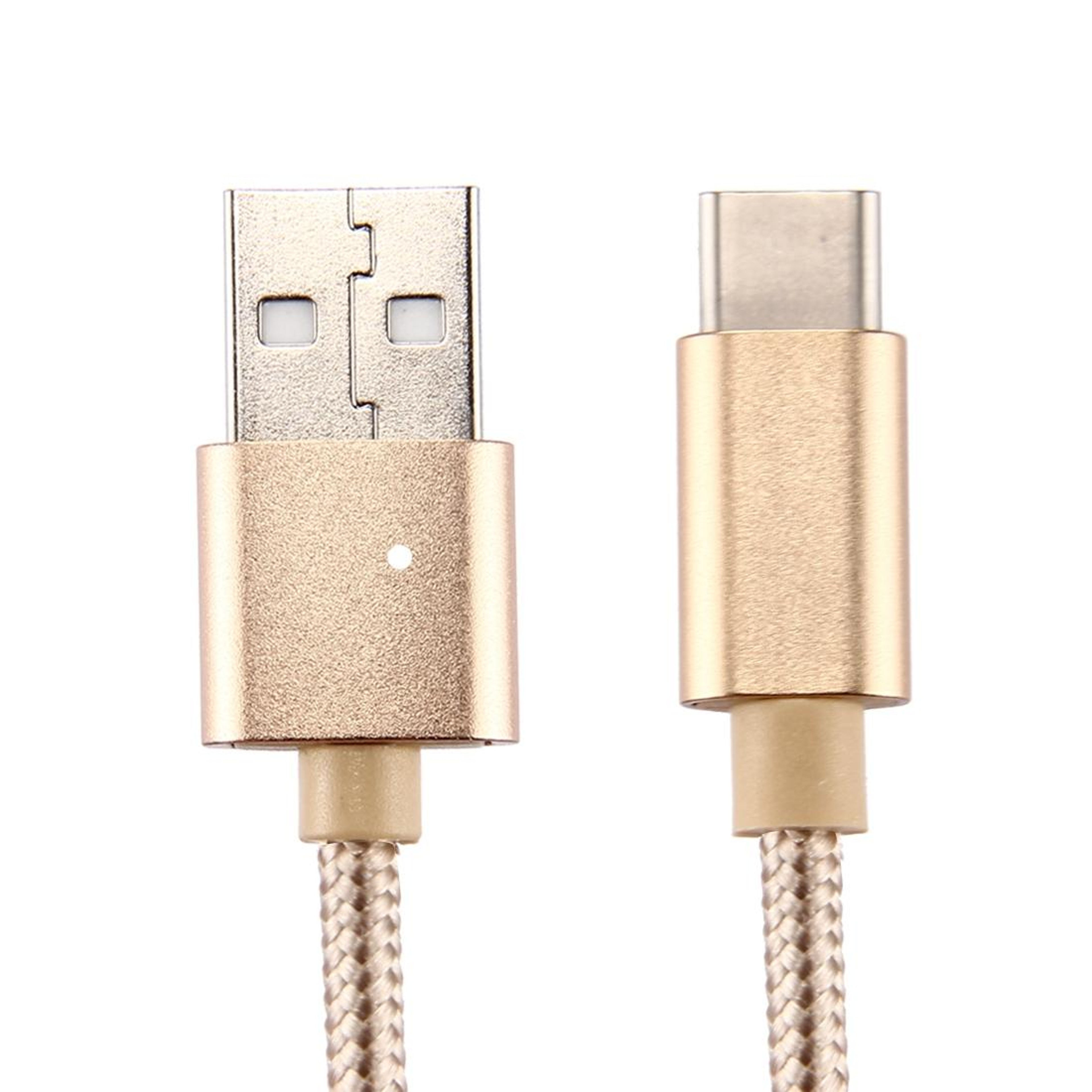 Durable Braided USB C Charging & Data Sync Cable Knit Texture – view 3