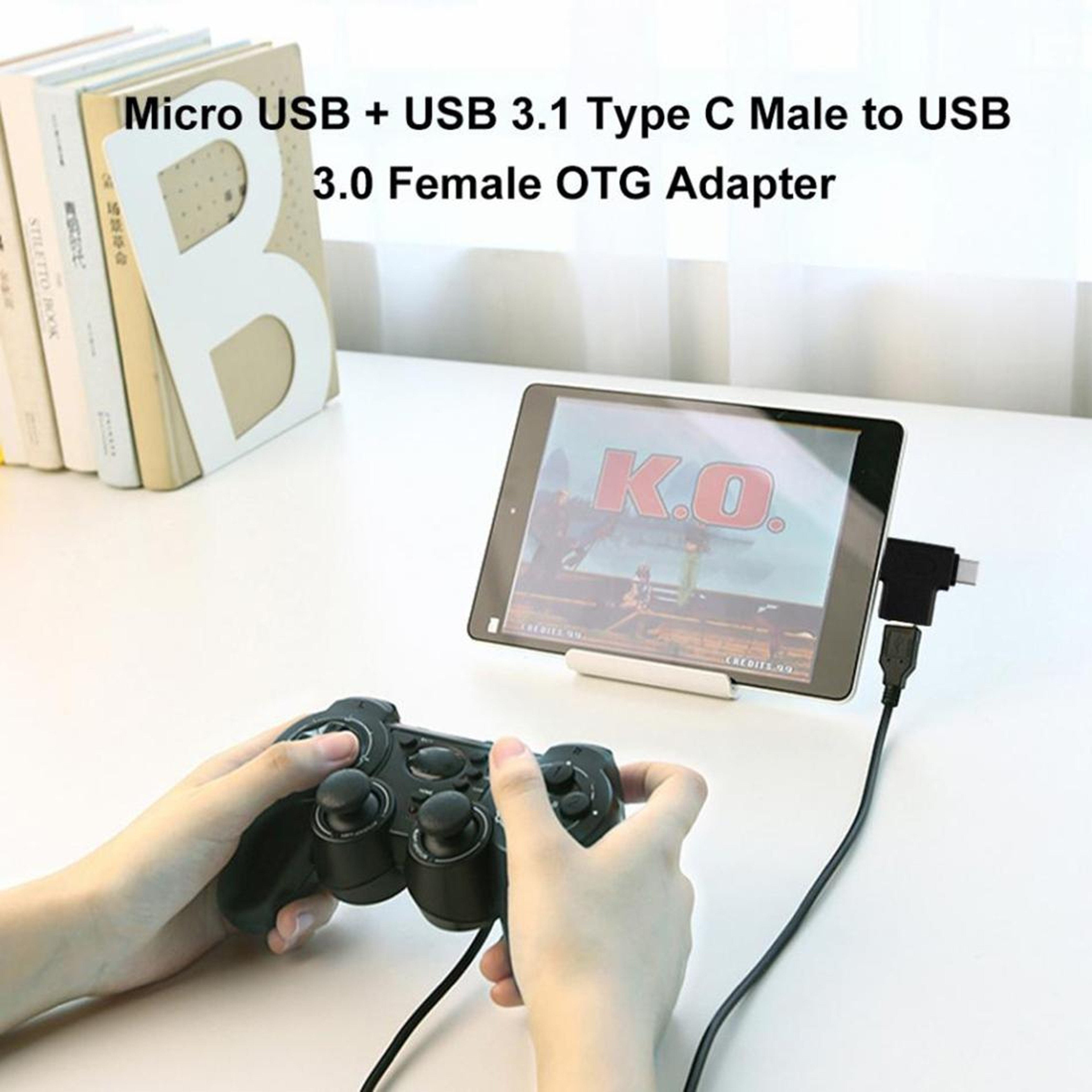 Premium Multi Device USB OTG Adapter USB C to USB 3.0 + Micro USB – view 7