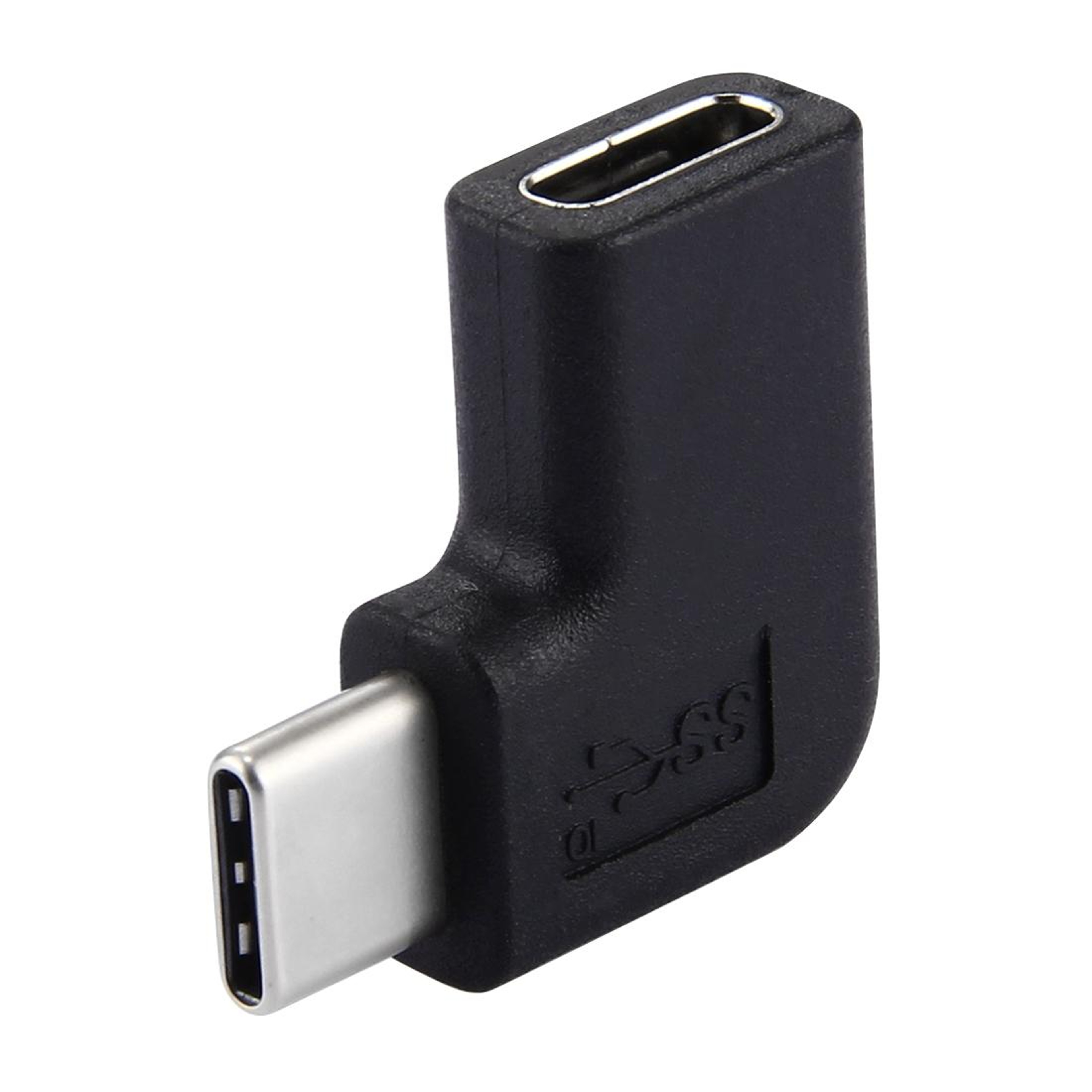 Compact Angled USB C Connector Adapter Type C Extension Adapter for Laptops & Phones – view 1