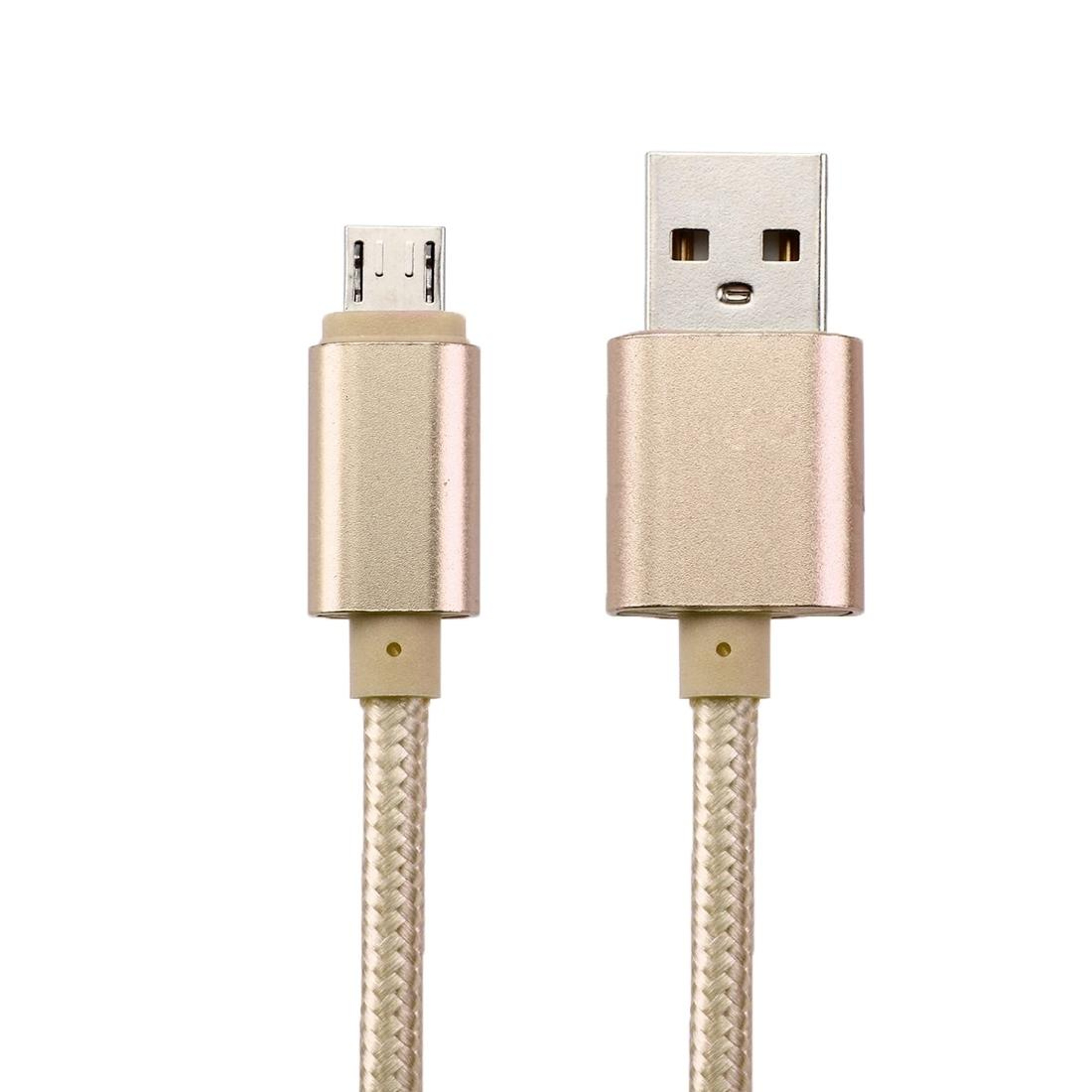 2m Braided Charger Cable Durable Woven Micro USB Data  Power Lead 5