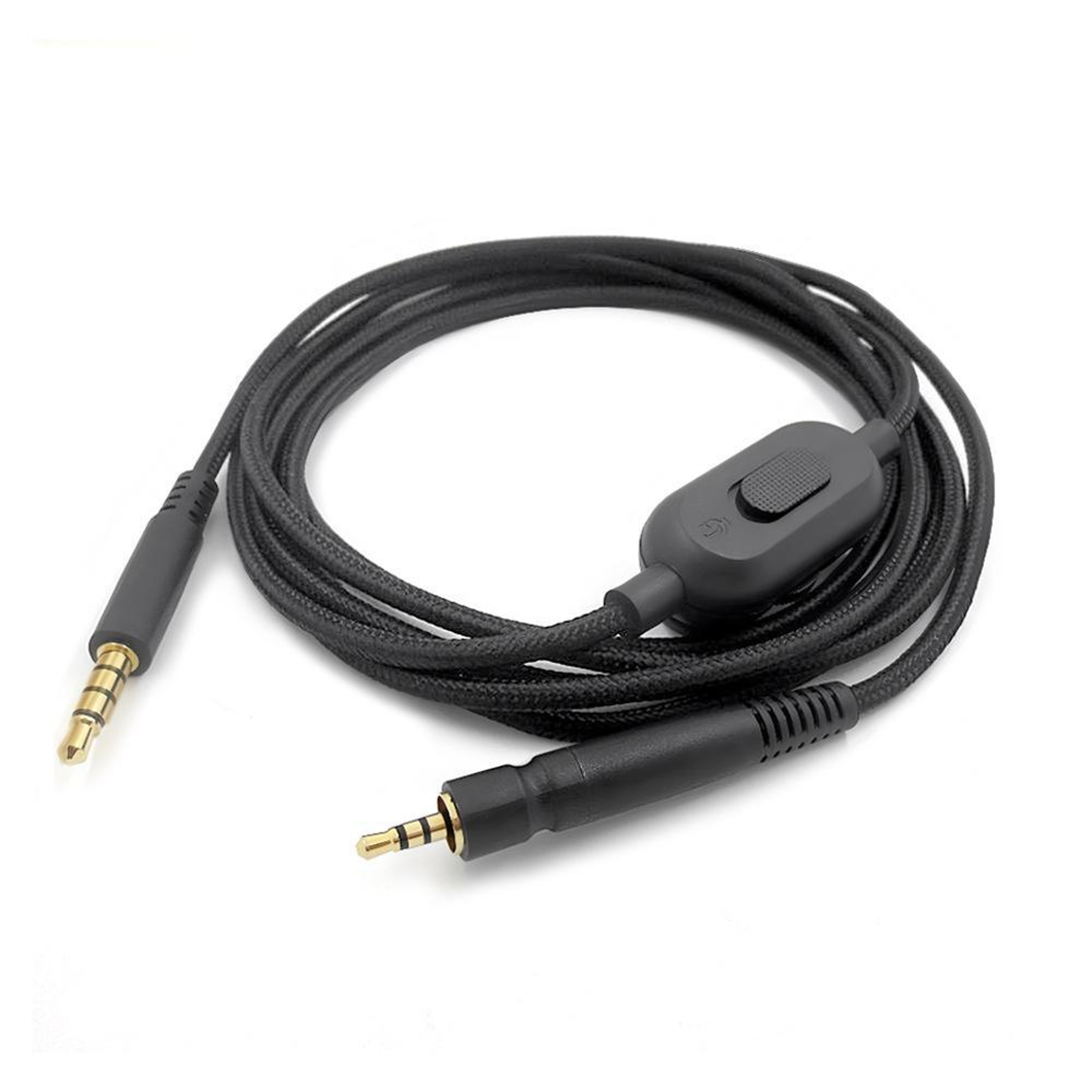 Braided 35mm Gaming Headset Cable With Volume Control For Sennheiser GAME ONE GSP500  GSP600 5
